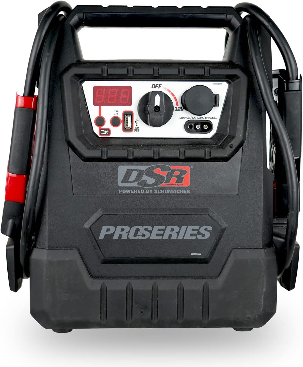 Schumacher Electric DSR158 - ProSeries Jump Starter - 12V 2400 Peak Amps Portable Car Jump Starter + Maintainer - Jumper Cables with Battery Pack - 500 cranking amps