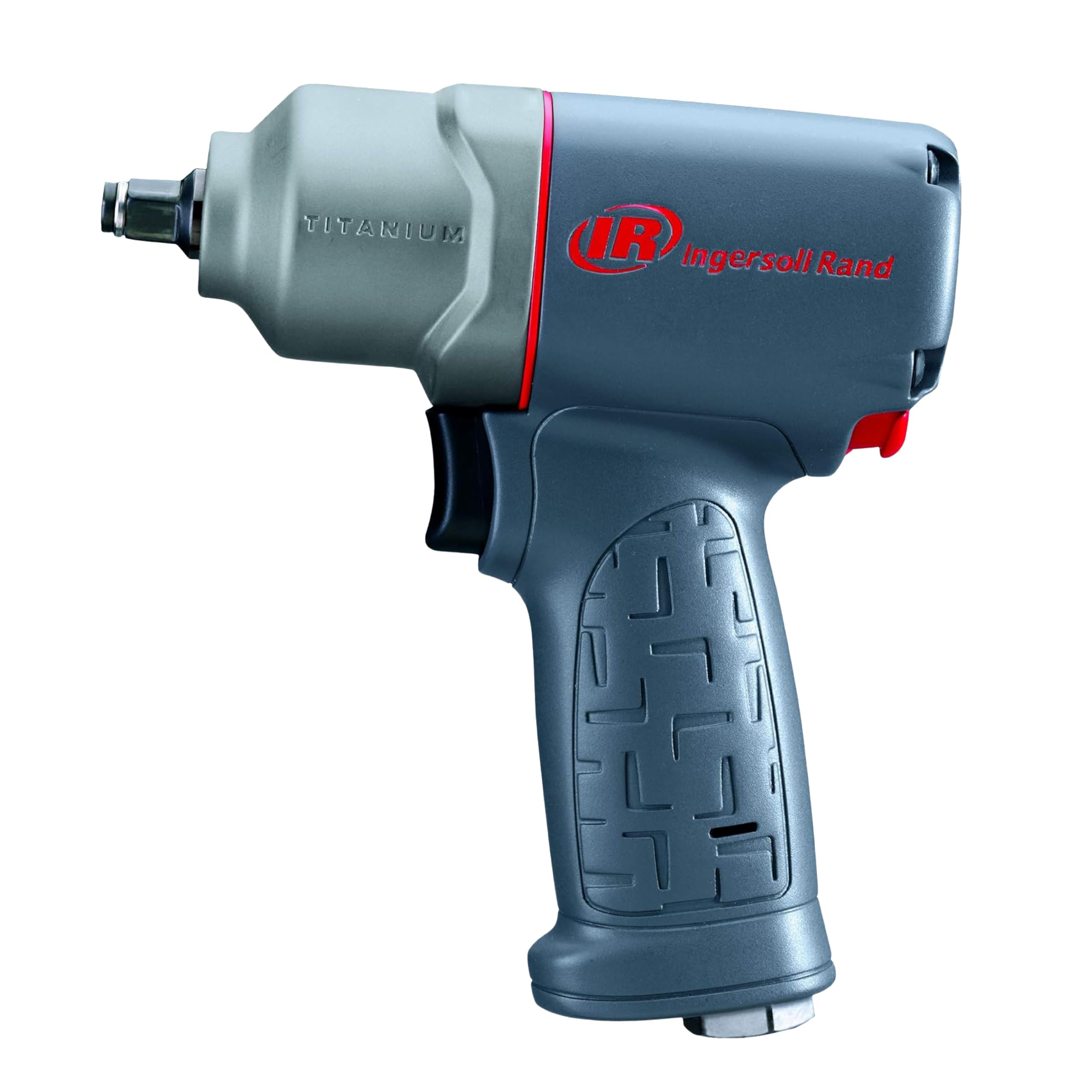 Ingersoll Rand 2115TiMAX 3/8" Air Impact Wrench, 300 ft-lbs Torque, Titanium Hammer Case, Friction Ring Retainer, Pistol