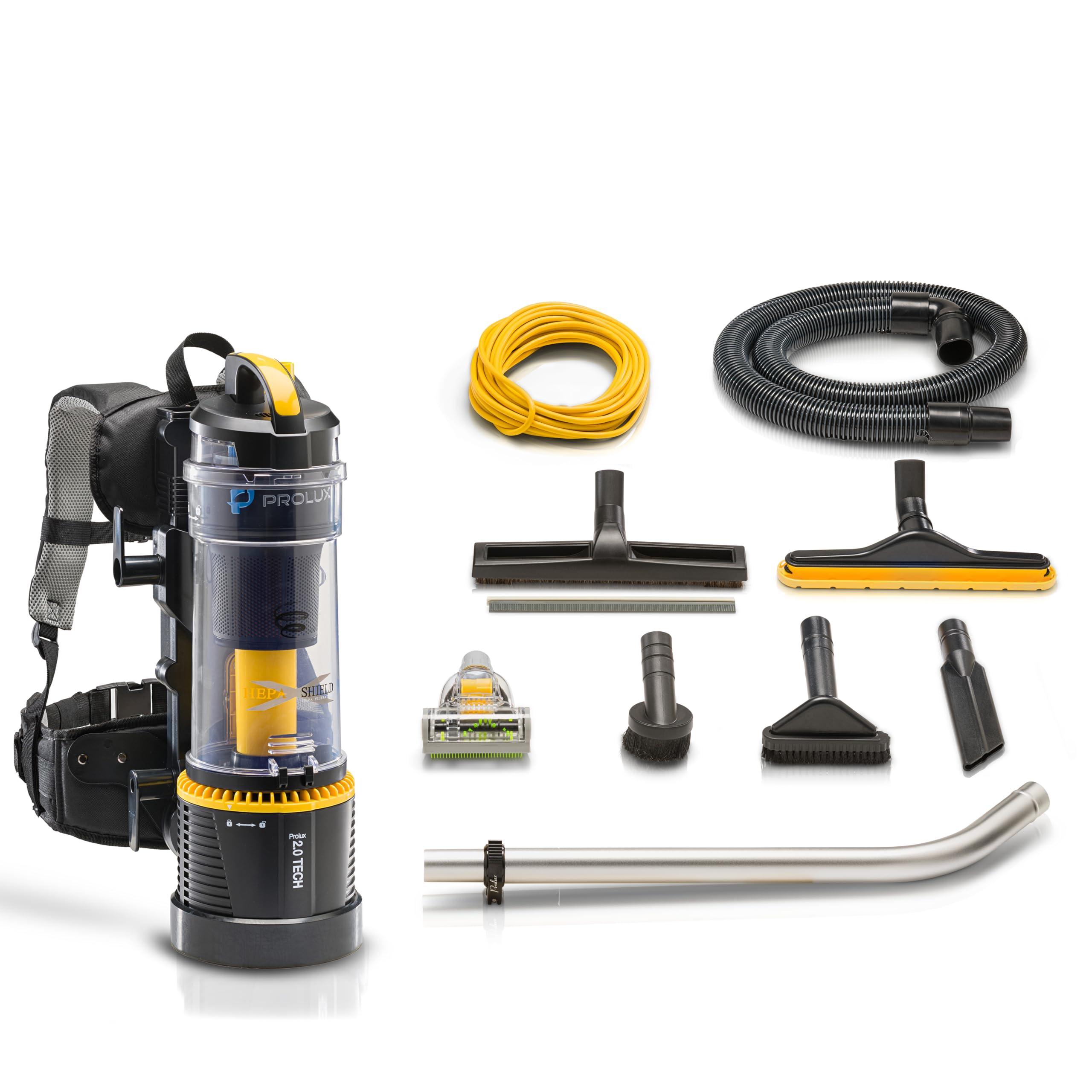 Prolux 2.0 Commercial Bagless Backpack HEPA Vacuum - Pro Model for Professional Cleaners