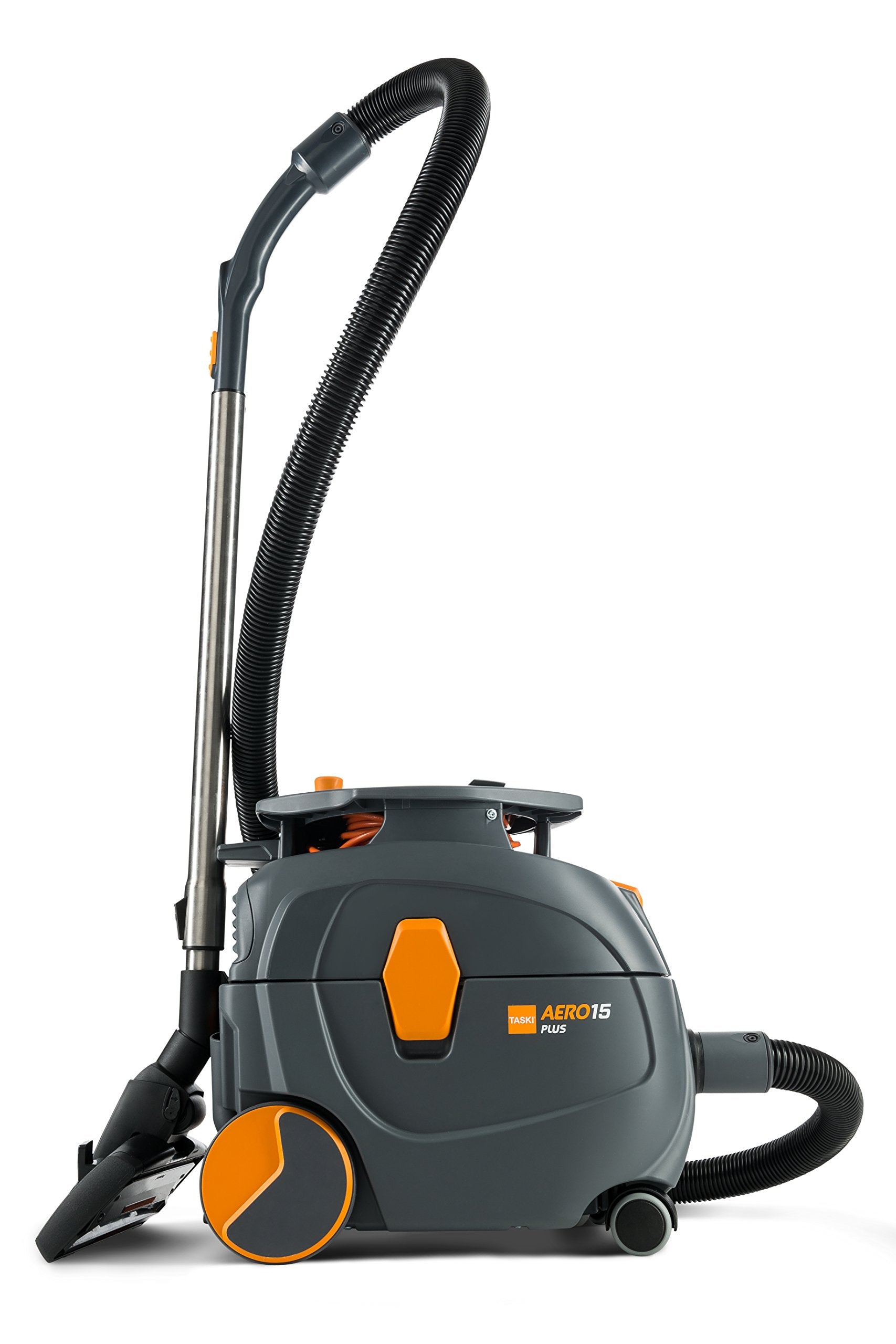 Taski - D7524262 Aero 15 Plus Canister Dry Vacuum, 4 Gallon, Grey/Orange