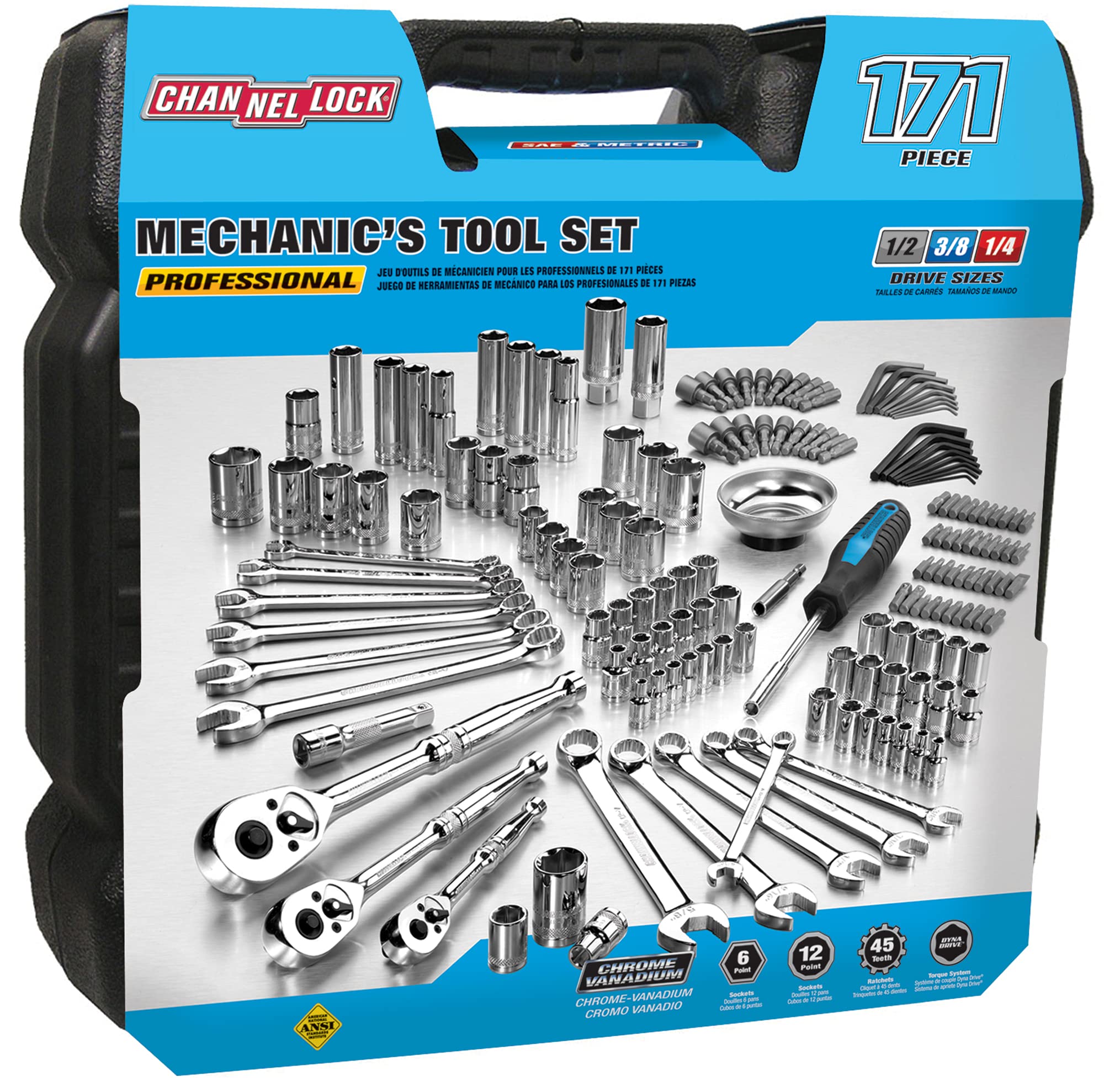 Channellock - 171-Pc Mechanics Tool Set (39053)