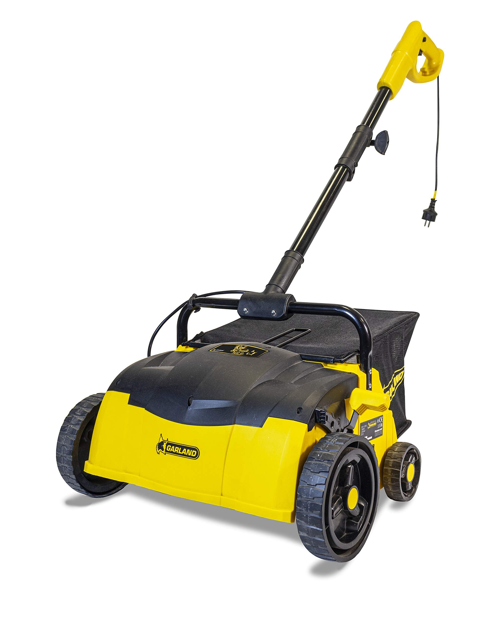 Artificial Turf Vacuum Sweeper by Roll & Comb, Corded Electric Lawn Rake for Artificial Grass, Cool Gardening Gift, 25 Liter Leaf Collector, Model 302e, 19.8lb.