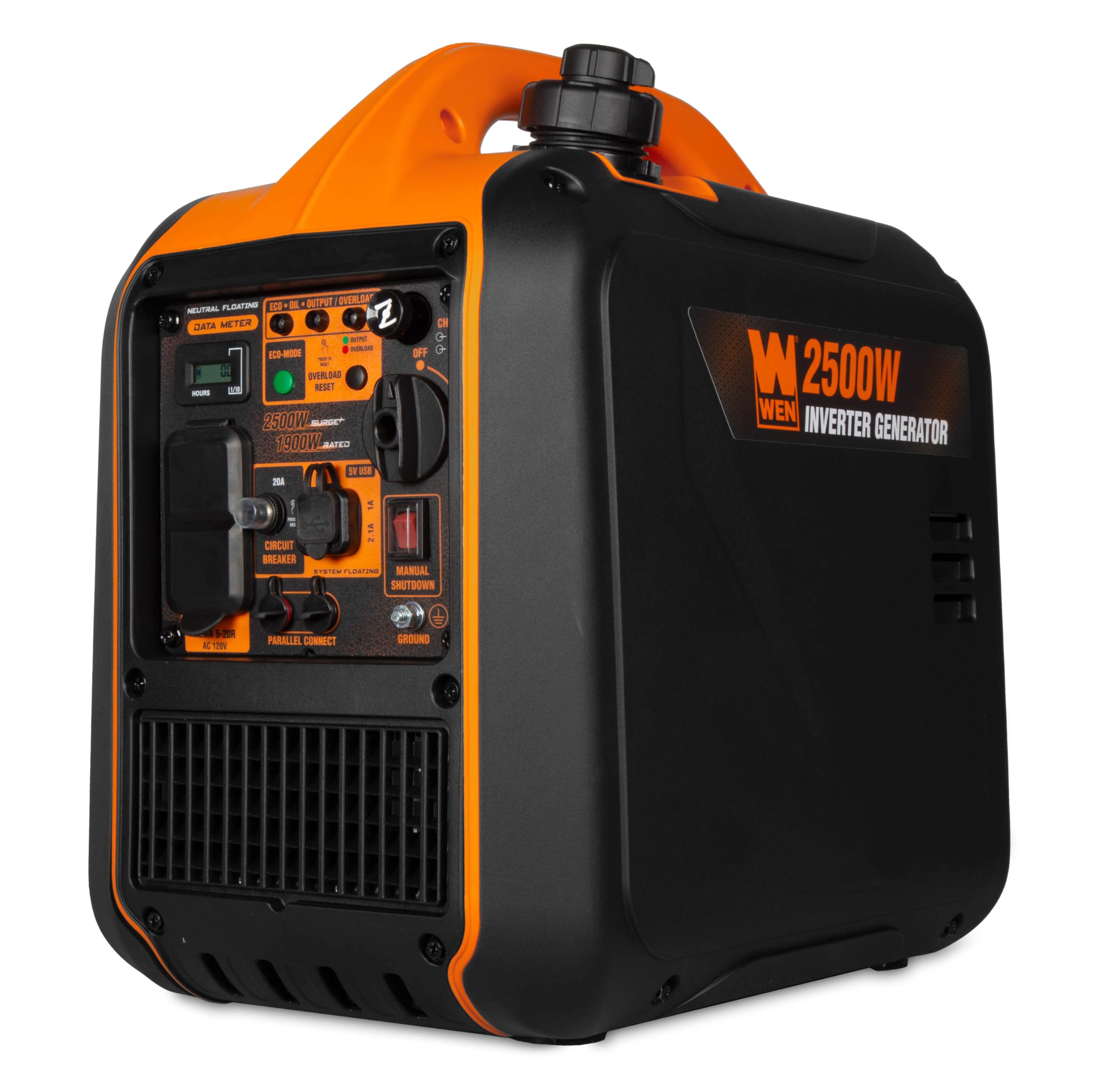 WEN 2500-Watt Inverter Generator, Quiet, Portable, and Lightweight with Fuel Shut Off (56250i)