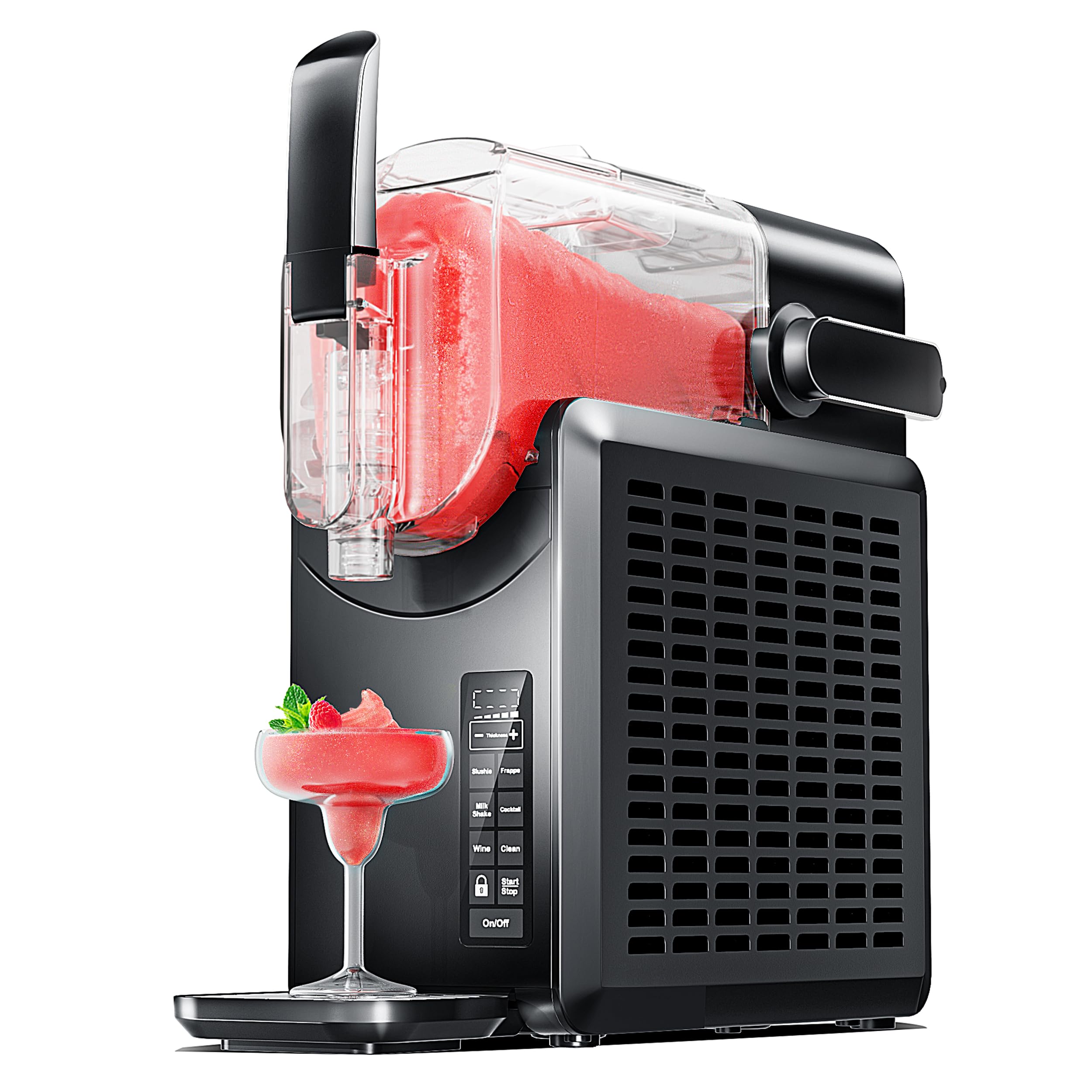 EUHOMY 86oz Slushie Machine, No Ice Needed Slushy Machine for Home, Professional Frozen Drink Maker, Self-Cleaning, 5 Preset Programs, Frozen Margaritas, Frappés, Milkshake.