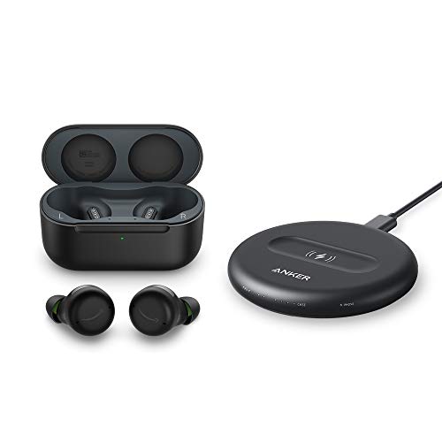 Amazon Echo Buds with Active Noise Cancellation (newest model), Wireless earbuds with active noise cancellation and Alexa, Wireless charging case and made for Amazon wireless charging pad, Black
