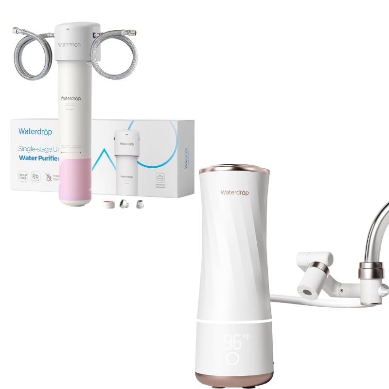Waterdrop Skincare face Washer BFC1, nanoscale deep Cleaning, frizz Control Hair Care, Anti Hair Loss, Dental Care, Skin Care for Teens and Baby and Waterdrop Water Filter for Bathroom for Face Care