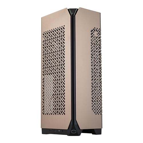 Cooler Master NCORE 100 MAX Bronze ITX SFF Tower Case, Custom 120mm AIO, 850W SFX Gold ATX3.0 PSU, 4 Slot GPU, Vertical Mount GPU, PCIe 4.0 Riser, Anodized Aluminum, USB Type C (NR100-ZNNN85-SL0)