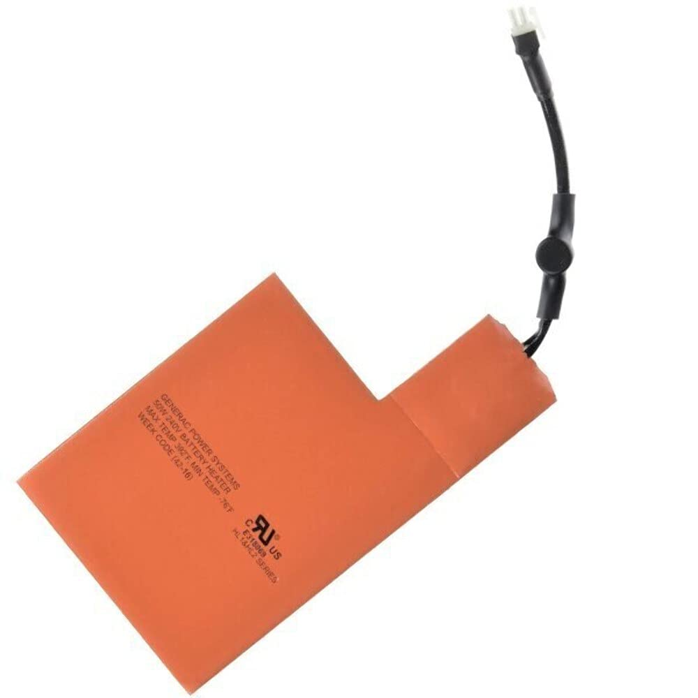 Generac 7101 Battery Heater Pad for 9kW-22kW Air Cooled Standby Generators - Maintain Optimum Battery Performance, Orange