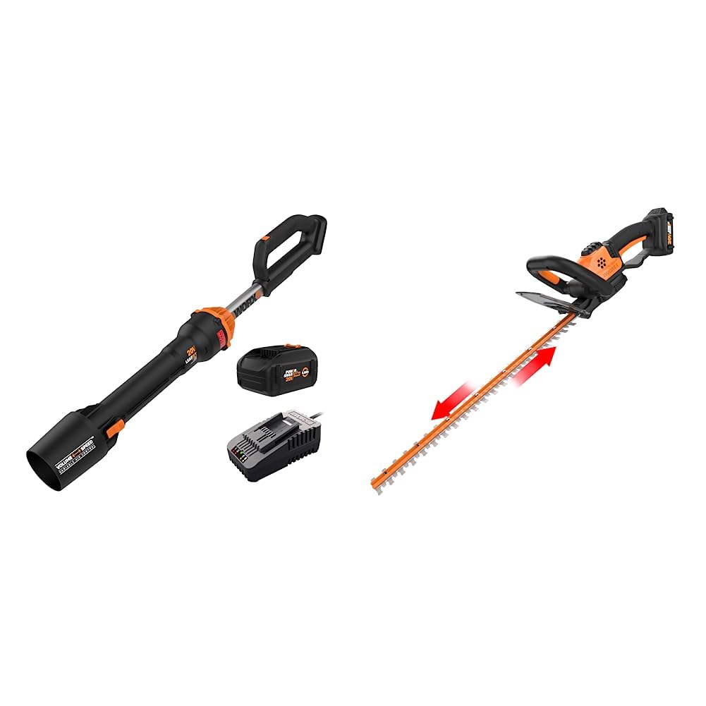 Worx Nitro Cordless Leaf Blower Bundle with Hedge Trimmer