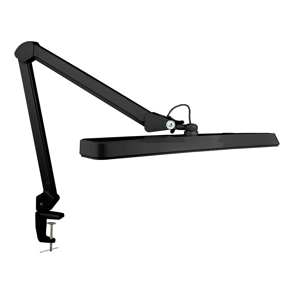 Neatfi (New Model) XL 2,500 Lumens LED Task Lamp with Clamp, 3 Light Modes, 3000-6000K Correlated Color Temperature, 30W, Dimmable, 162 Pcs SMD LED, Desk Light for Home, Office (CCT, Black)