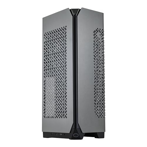 Cooler Master NCORE 100 MAX ITX SFF Tower Case, Custom 120mm AIO, 850W SFX Gold ATX3.0 PSU, 4 Slot GPU, Vertical Mount GPU, PCIe 4.0 Riser, Anodized Aluminum, USB Type C (NR100-MNNN85-SL0)