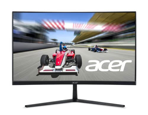 Acer EI242QR Mbiipx 23.6" 1920 x 1080 VA 1200R Curved Gaming Monitor | AMD FreeSync Premium | 170Hz | 1ms (VRB) | ZeroFrame Design | VESA & Tilt Compatible | 1 x Display Port 1.4 & 2 x HDMI 2.0 Ports