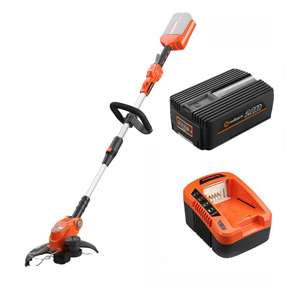 Redback 40V String Trimmer and Edger Combo Kit Cordless Weed Eater Brushless Motor with 2AH Battery and 5A Charger