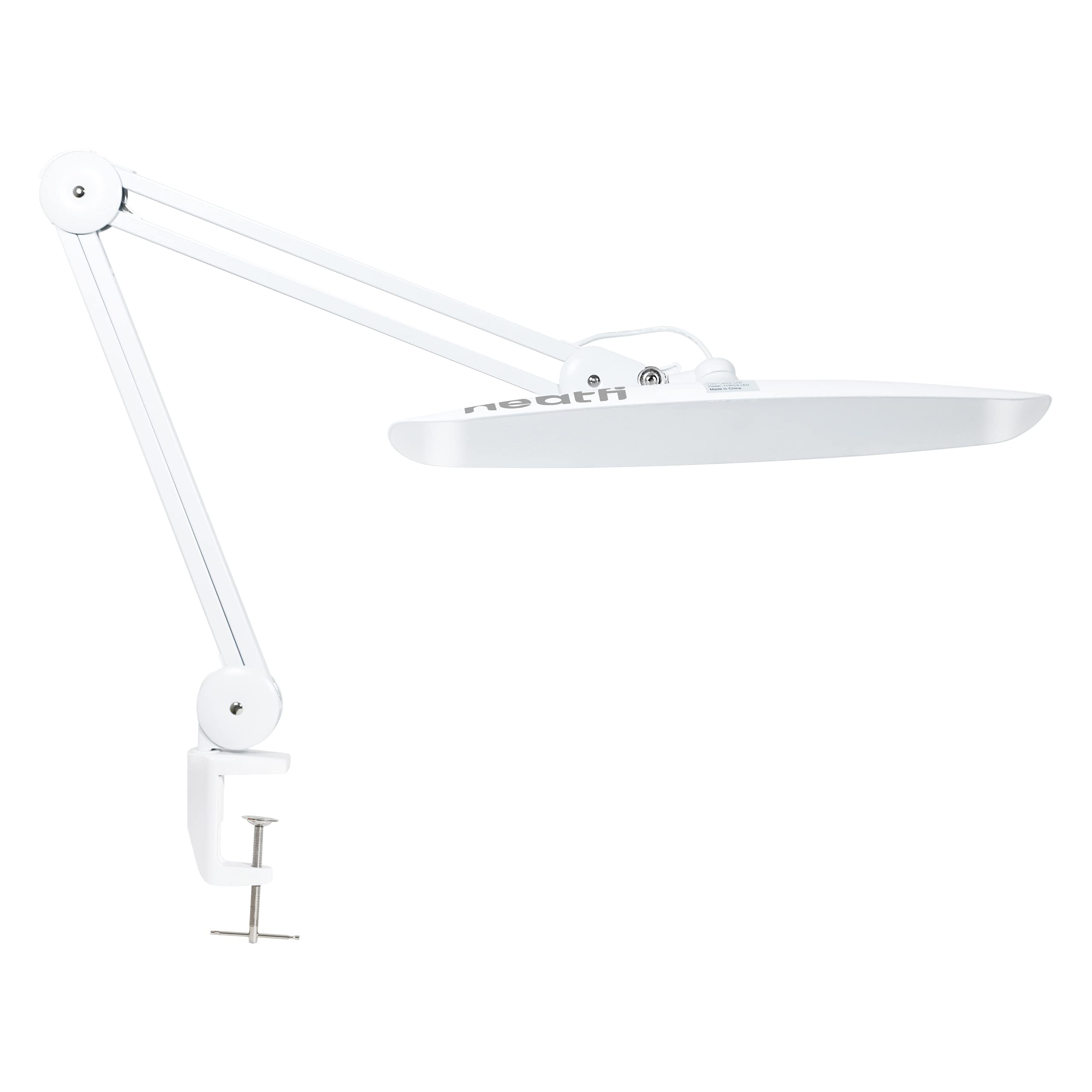 Neatfi XL 2,200 Lumens LED Desk Lamp with Clamp, 24W Bright Architect Task Lamp, 20 Inches Dimmable Computer Light, Adjustable Desk Light for Home, Office, Crafts, Nails & Hobbies (Non-CCT, White)