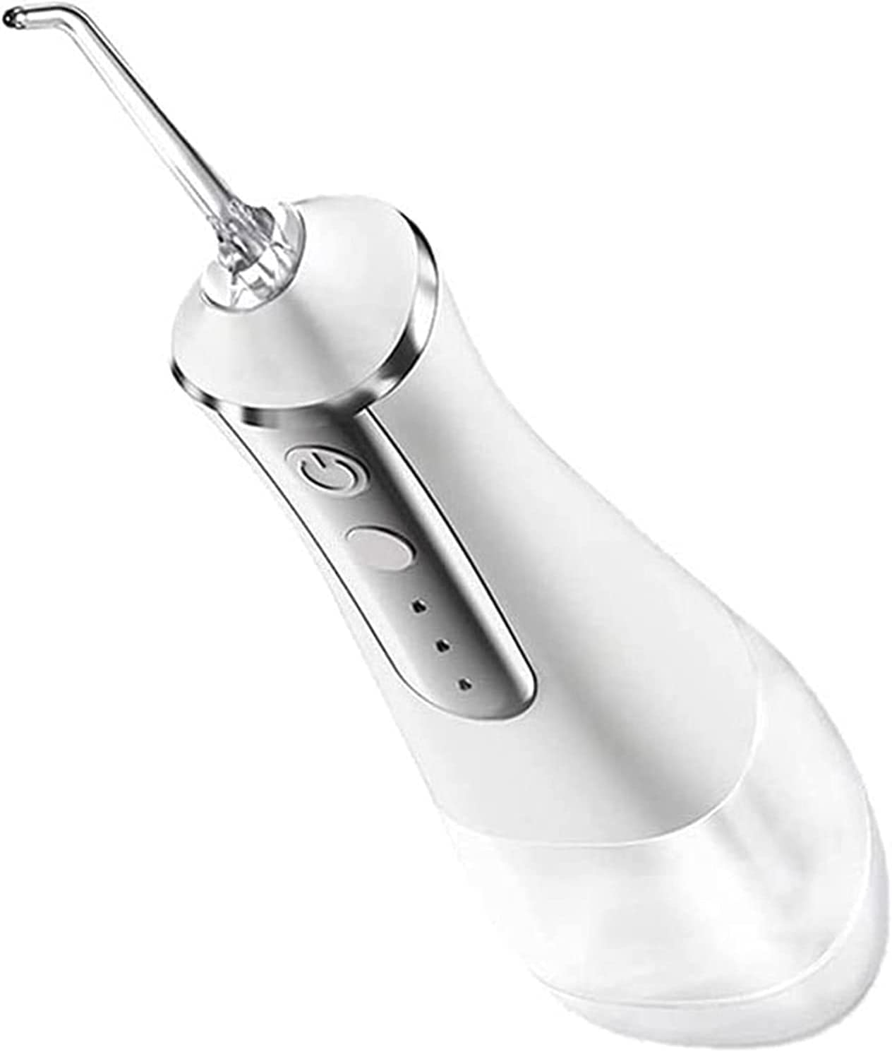 CAFFIA Water Flosser Professional Cordless Dental Oral Irrigator 350ML Portable Flosser IPX6 Waterproof 3 Modes 5 Nozzles for Oral Care of Braces Home Travel Waterproof Teeth Cleaner