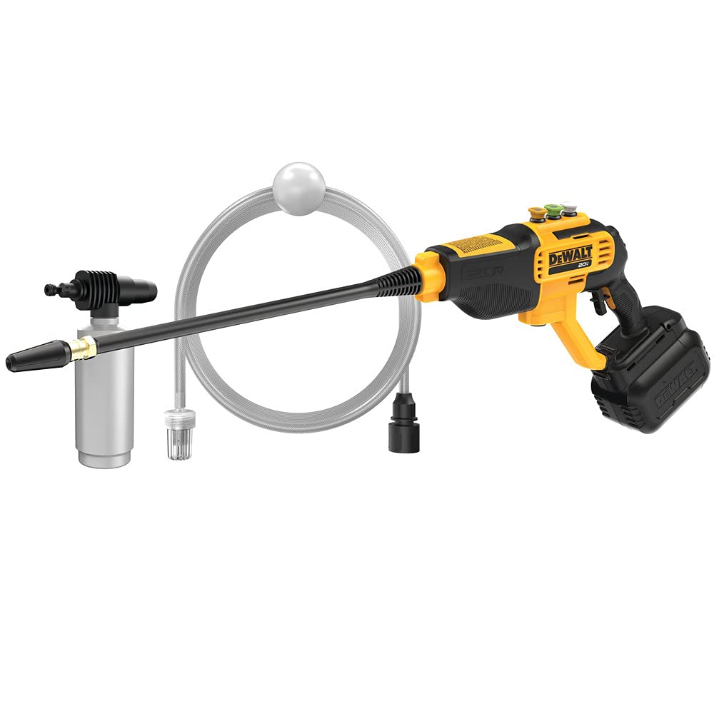 DEWALT Cordless Pressure Washer, Power Cleaner, 550-PSI, 1.0 GPM, Battery & Charger Included (DCPW550P1)