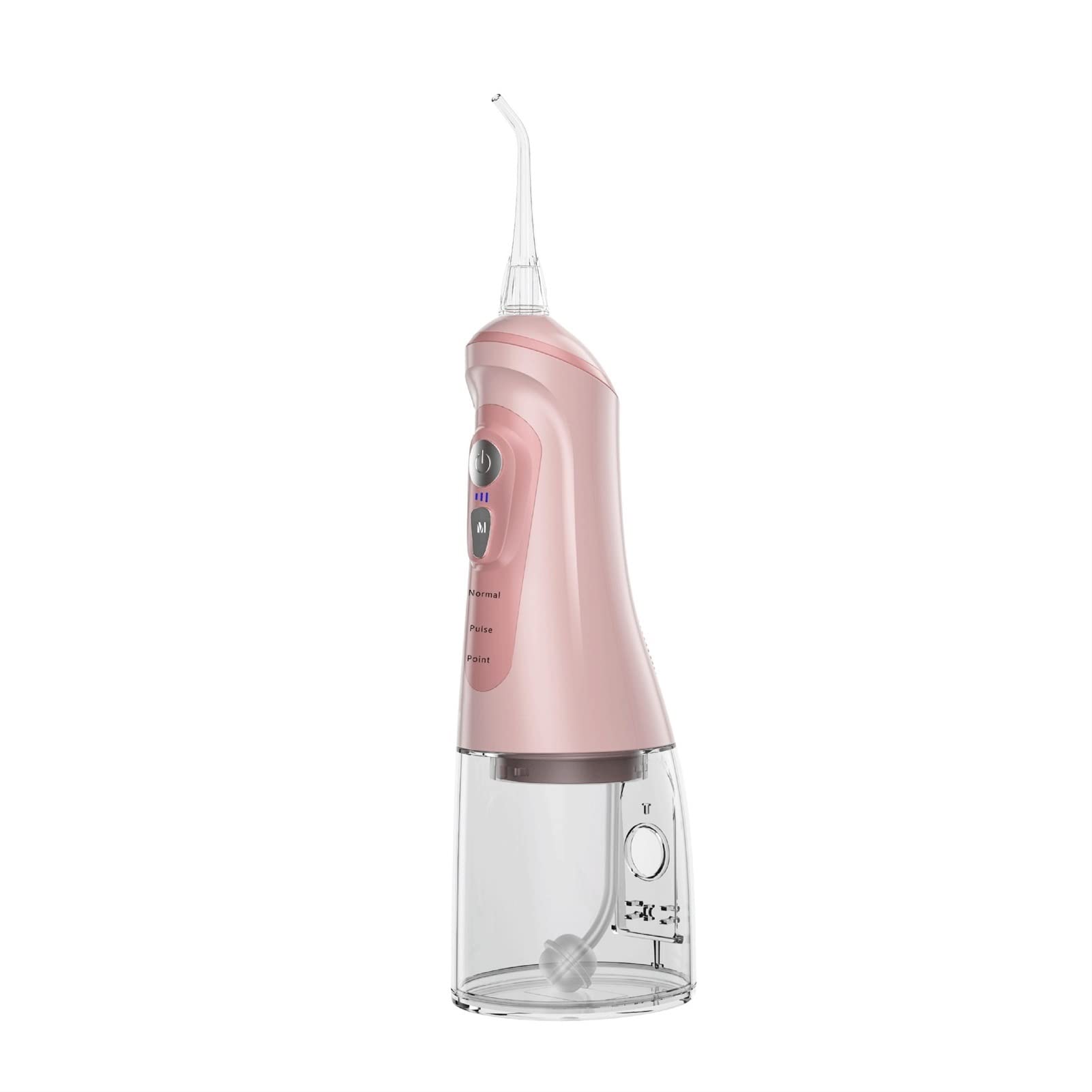 CARUTU Water Flosser Professional for Teeth, Gums, Braces, Dental Care,320ML Portable Water Tank and Rechargeable IPX7 Waterproof, 6 Modes and 4 Jet Tips, Water Flosser for Home and Travel(Pink)