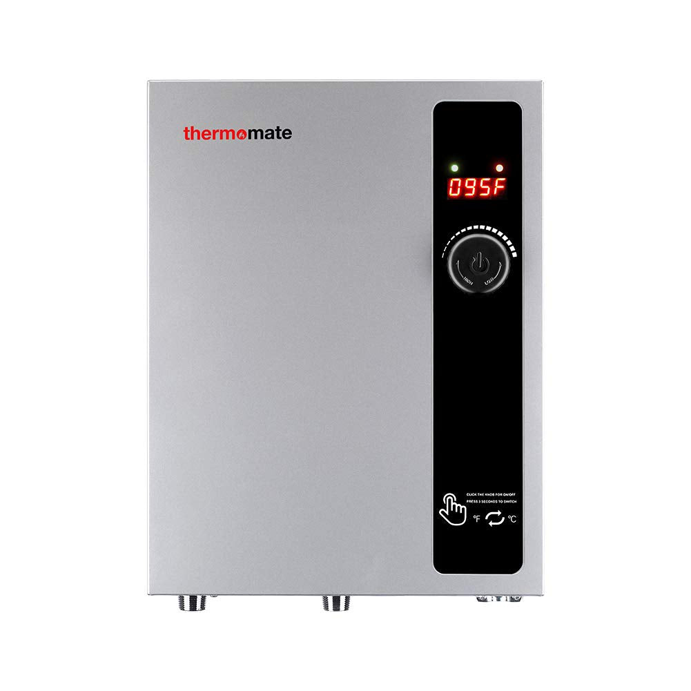 Tankless Water Heater Electric 18kW 208~240 Volt, ThermoMate On Demand Instant Endless Hot Water Heater, Self Modulating Saving Energy for Residential Whole House Shower, 76A GRAY