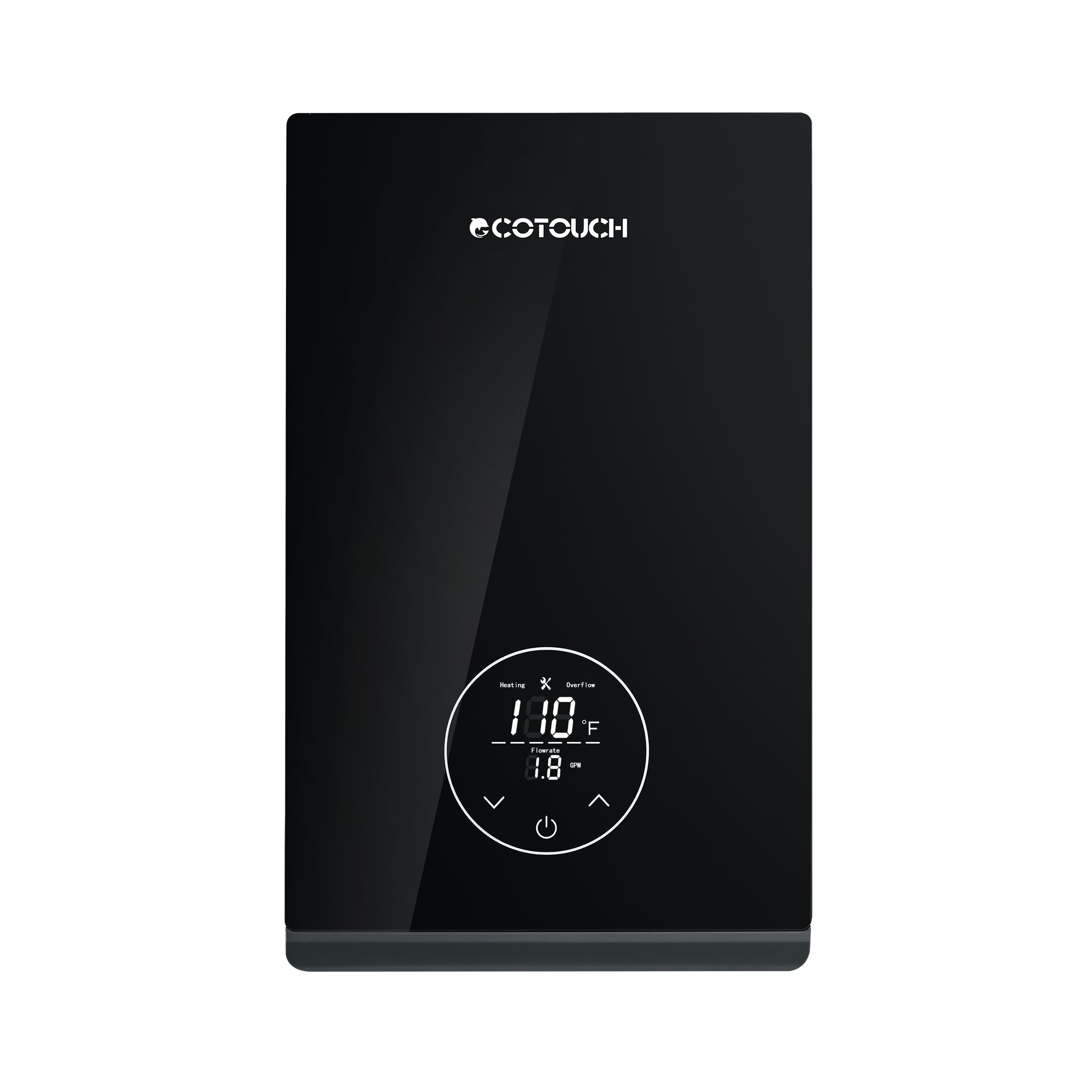 Tankless Electric Hot Water heater, 240V ECOTOUCH 8KW Under Sink On Demand, Instant Point of Use ETL Certificated Self-Modulating Smart Hot Water Heater ECO80 Black