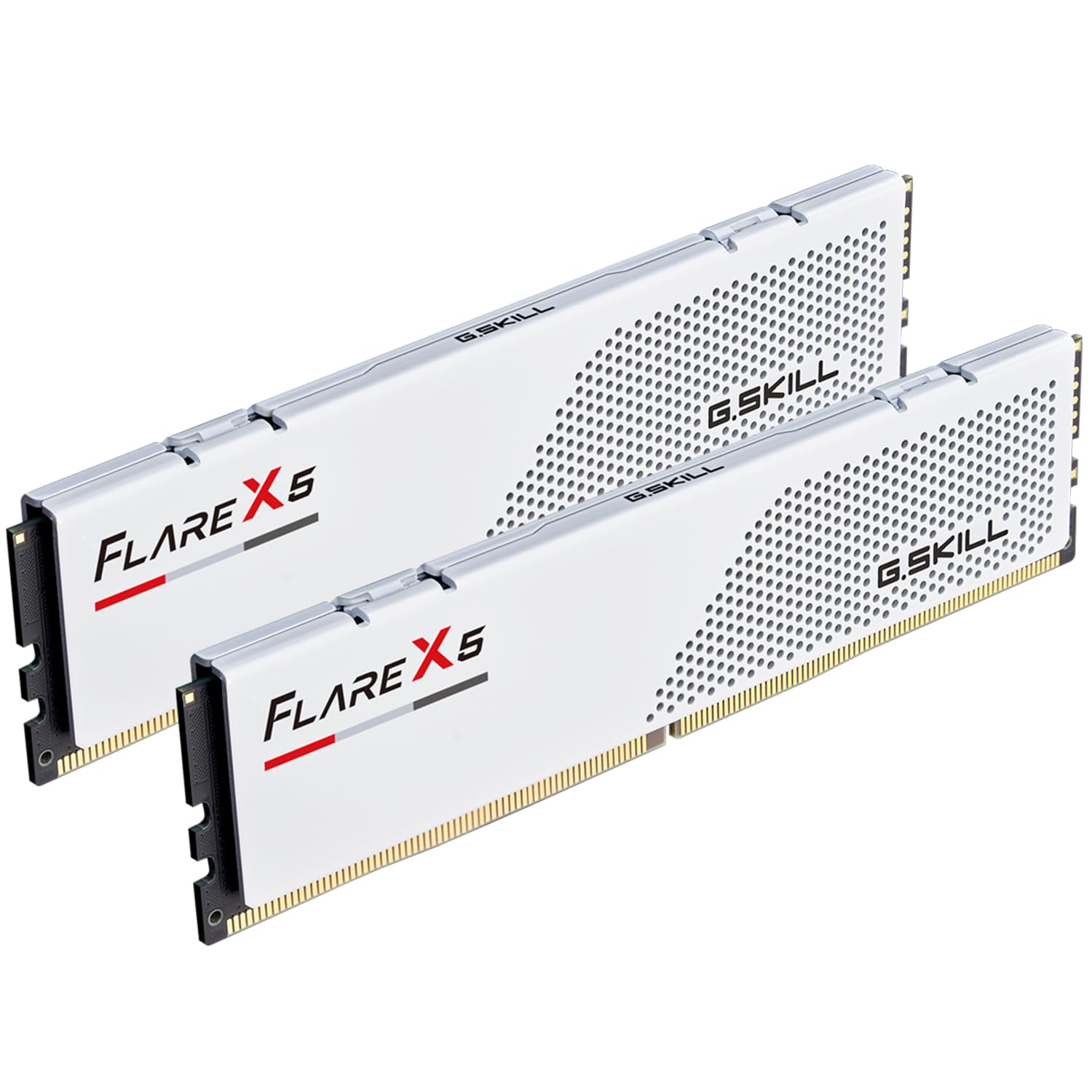 G.SKILL Flare X5 Series (AMD Expo & Intel XMP 3.0) DDR5 RAM 64GB (2x32GB) 6000MT/s CL36-36-36-96 1.35V Desktop Computer Memory U-DIMM - Matte White (F5-6000J3636F32GX2-FX5W)