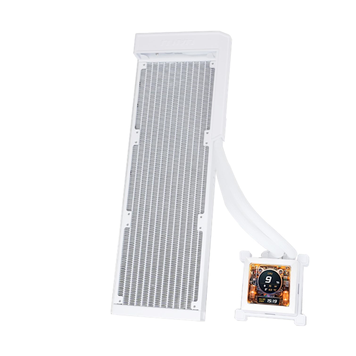 LIANLI LL-HS-LCD-360-N-WT Simple Water Cooling Kit, Fanless Model, HydroShift LCD 360 No Fan White, Side Mount Design, 2.88" Screen, IPS LCD, Japanese Authorized Dealer