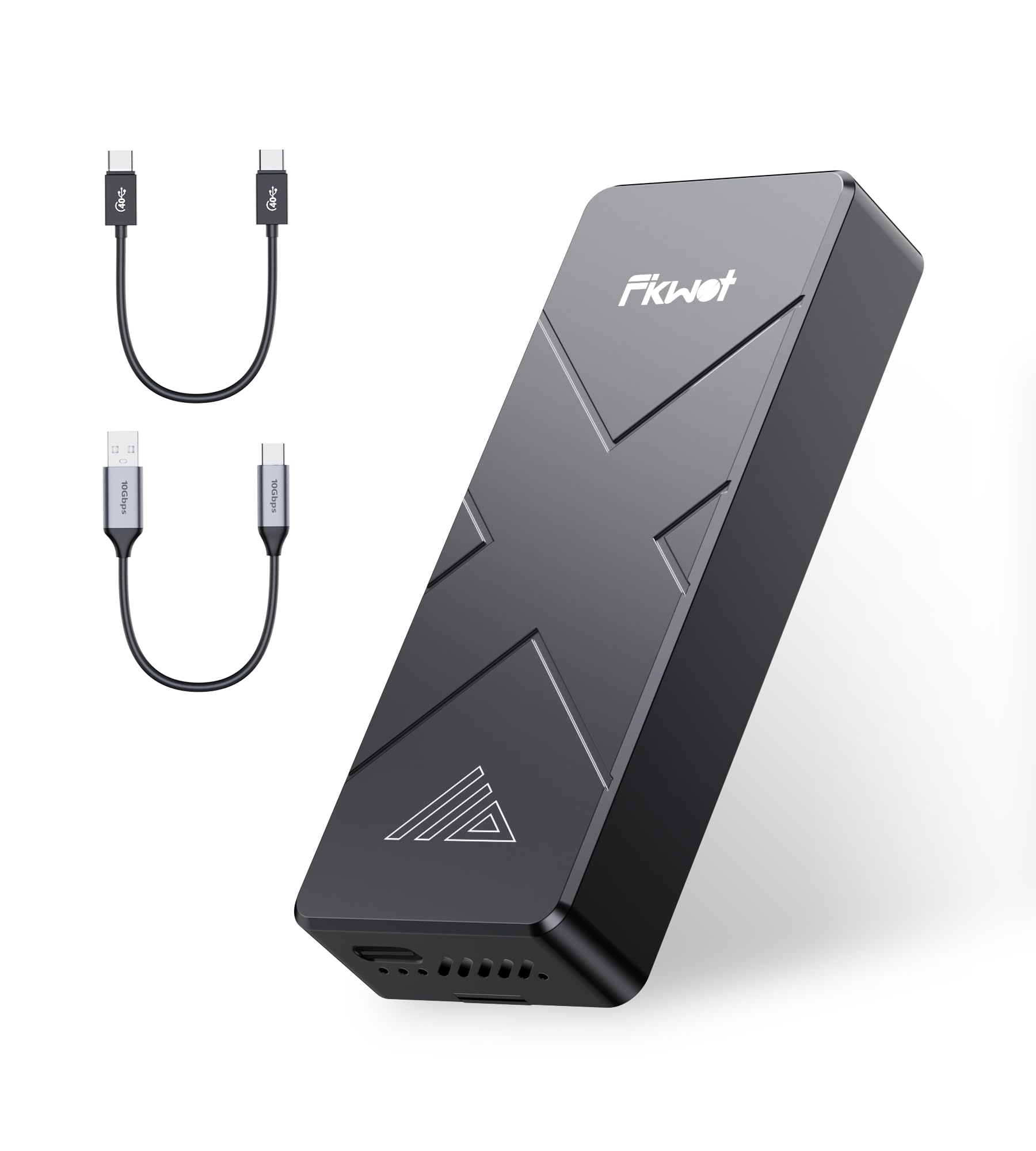 2TB External SSD, USB4 40Gbps Portable SSD 2TB with Cooling Fan, Up to 3700MB/s, External Solid State Drives Compatible with Mac Mini, iPhone 15/16 Series, Tablets, MacBook, iPad, iMac, etc(FP110)