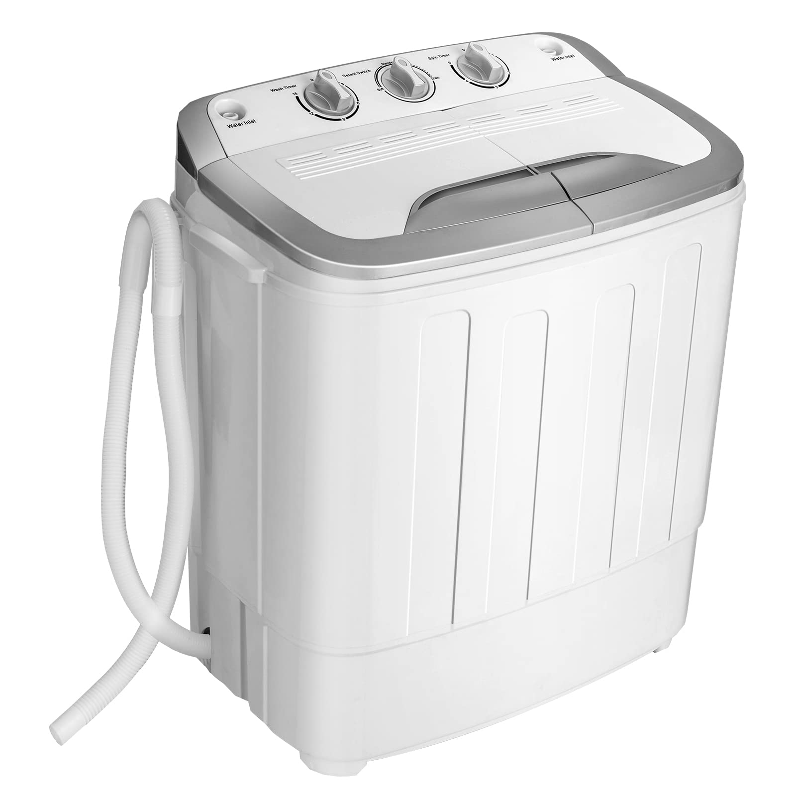 Giantex GT-US61100-FPGR Portable Washers, White & Gray