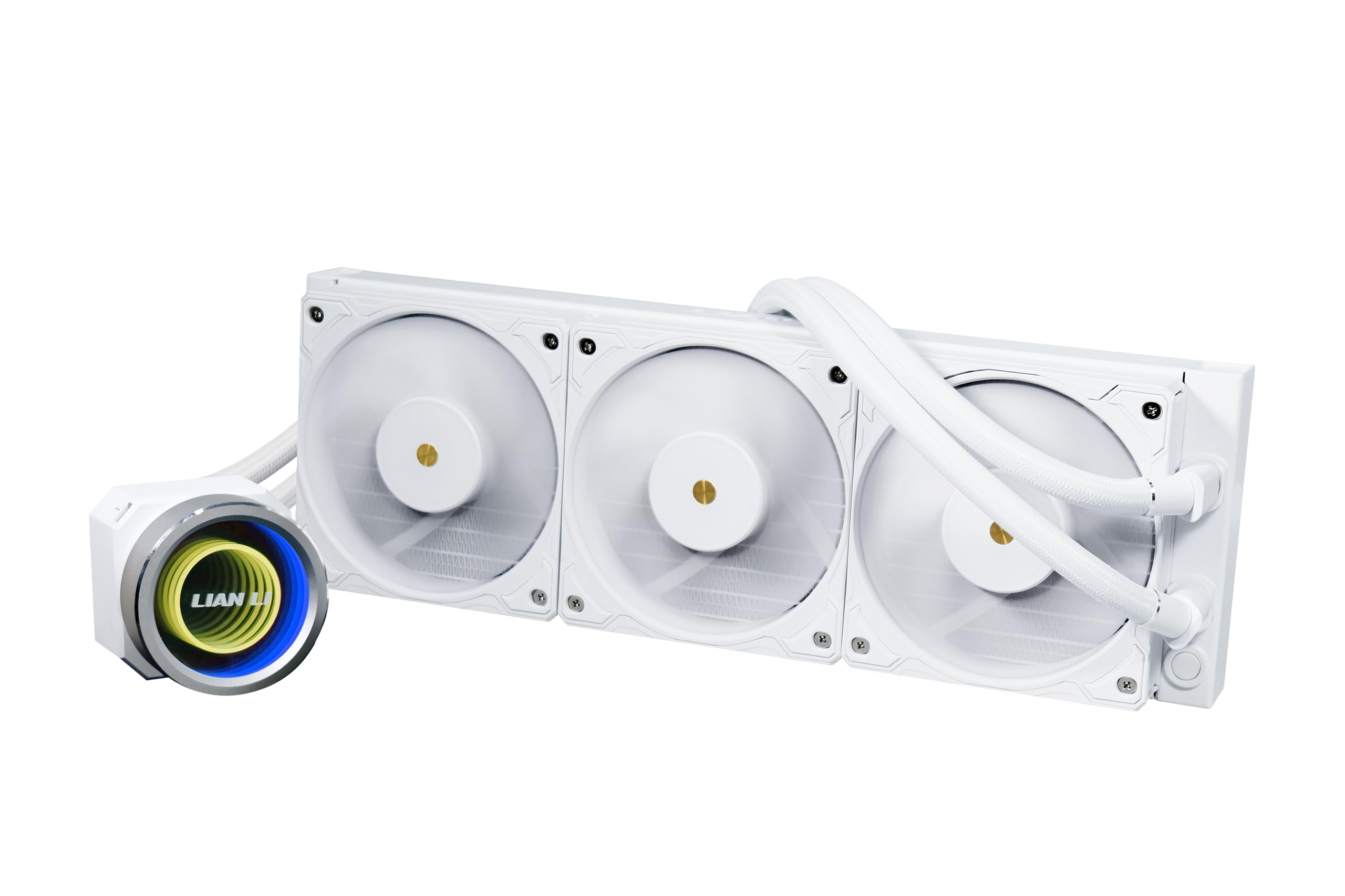 Lian Li Galahad II Trinity Performance 360 - AIO - CPU Liquid Cooler 360mm - Daisy-chainable Radiator LCP Fans - Intel LGA 1700, 1200, 115X, AMD AM5/AM4 Sockets - White - GA2P36W.US1