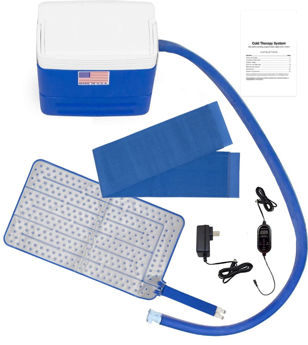 Polar Active Ice® 3.0 Cold Therapy System w/Programmable Timer, Extended Coverage Back, Hip and Limb Compression Pad, 9 Quart Cooler, Quiet Pump, Strong Cryotherapy Pain Relief Treatment