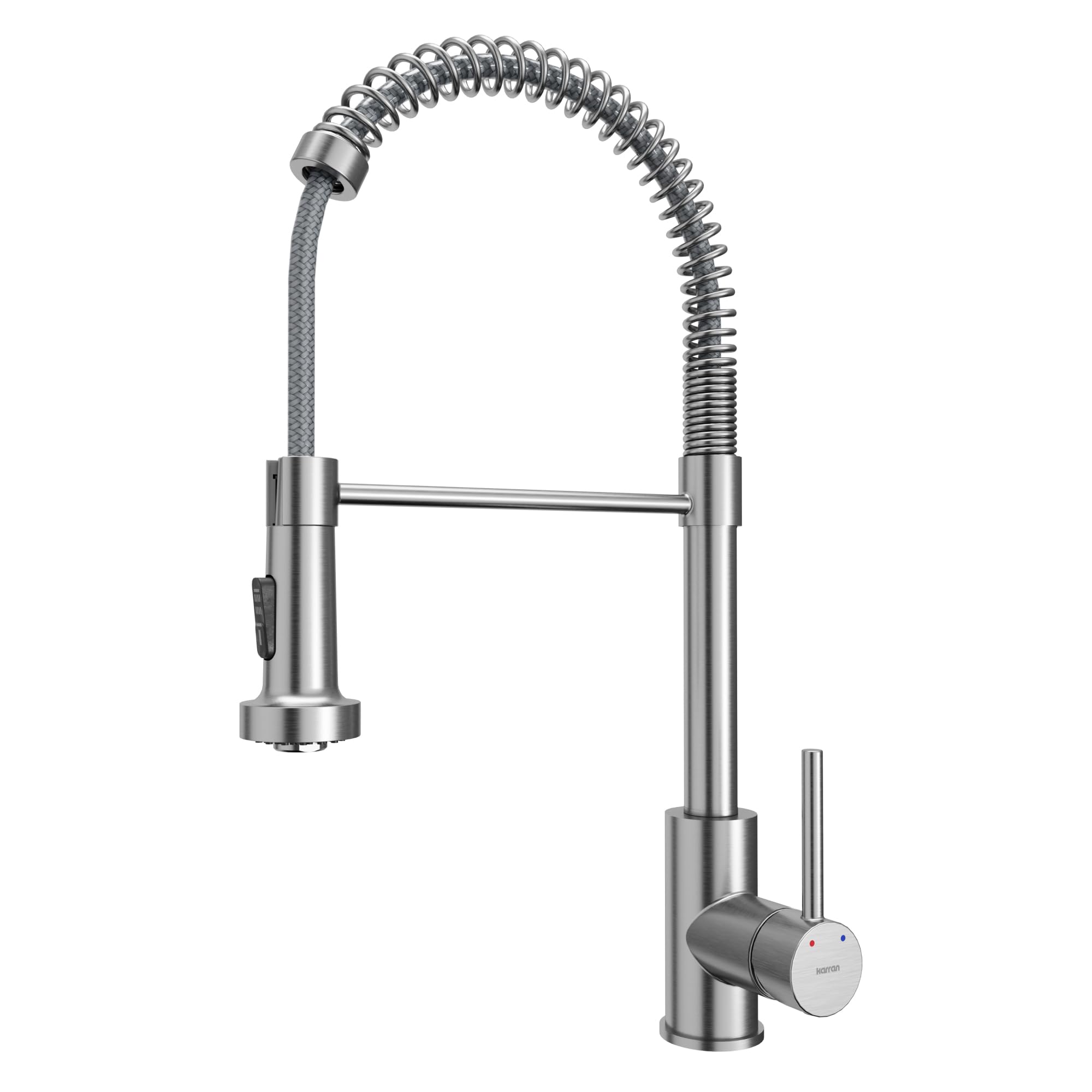 Karran Loxton Touchless Single-Handle Pull-Down Sprayer Kitchen Faucet in Stainless Steel