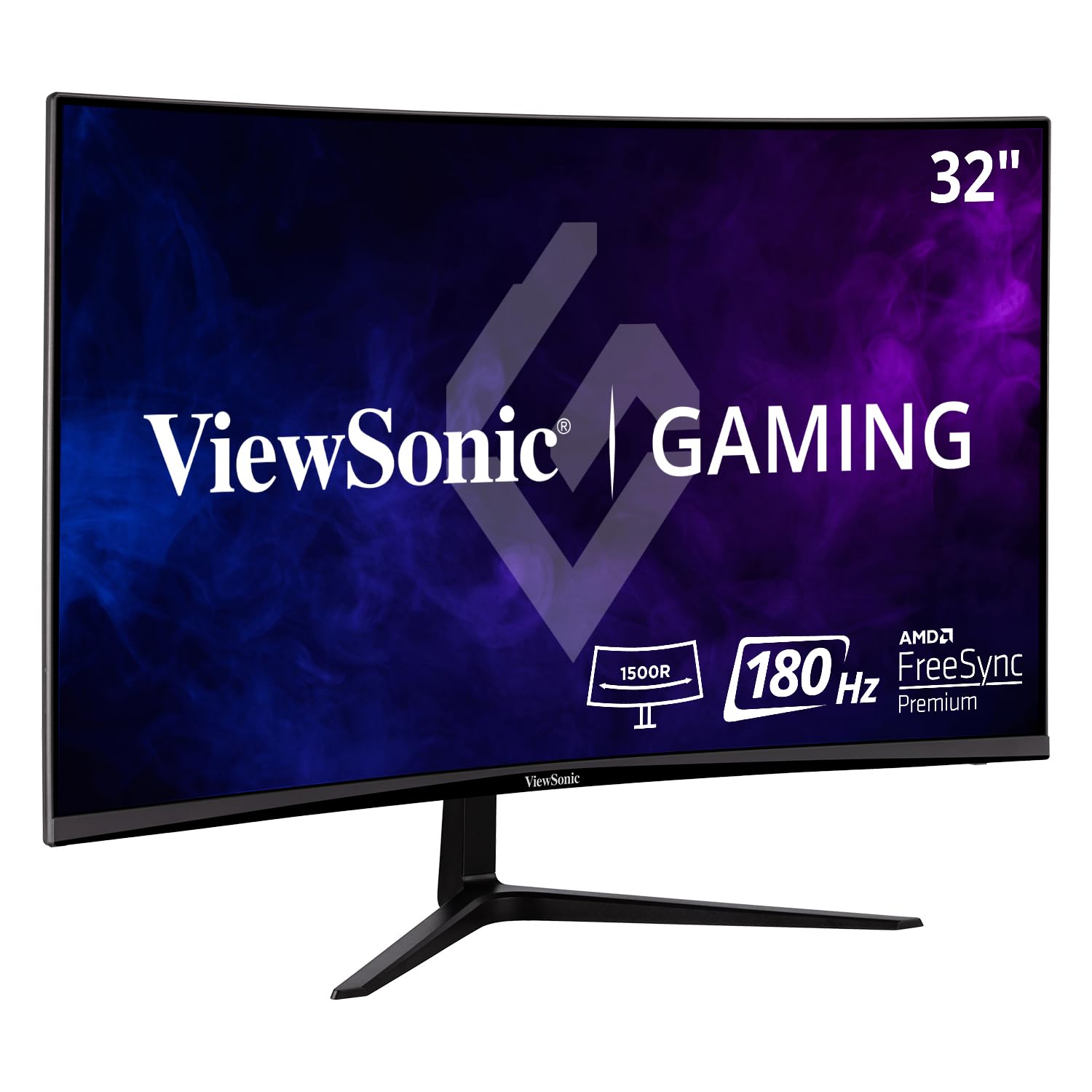 ViewSonic VX3218-PC-MHD 32 Inch Curved 1080p 1ms 180Hz Gaming Monitor with FreeSync Premium, Eye Care, HDMI and Display Port
