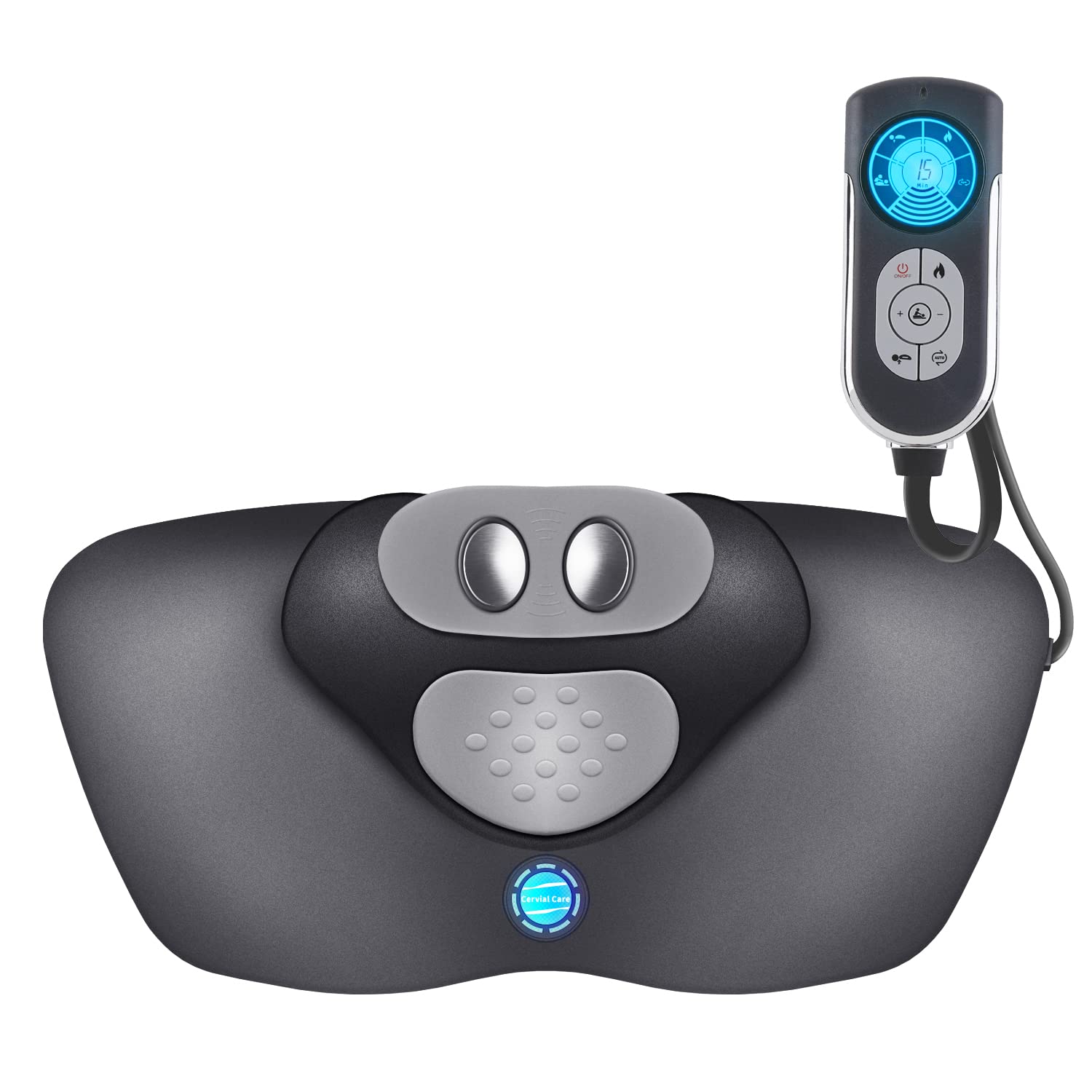 Twinklepoch Neck Stretcher for Dynamic Lifting and Exercising Cervical, Neck Massager of 3 Modes Electrotherapy and Relaxing Hot Compress, 104 to 122℉(40 to 50℃)