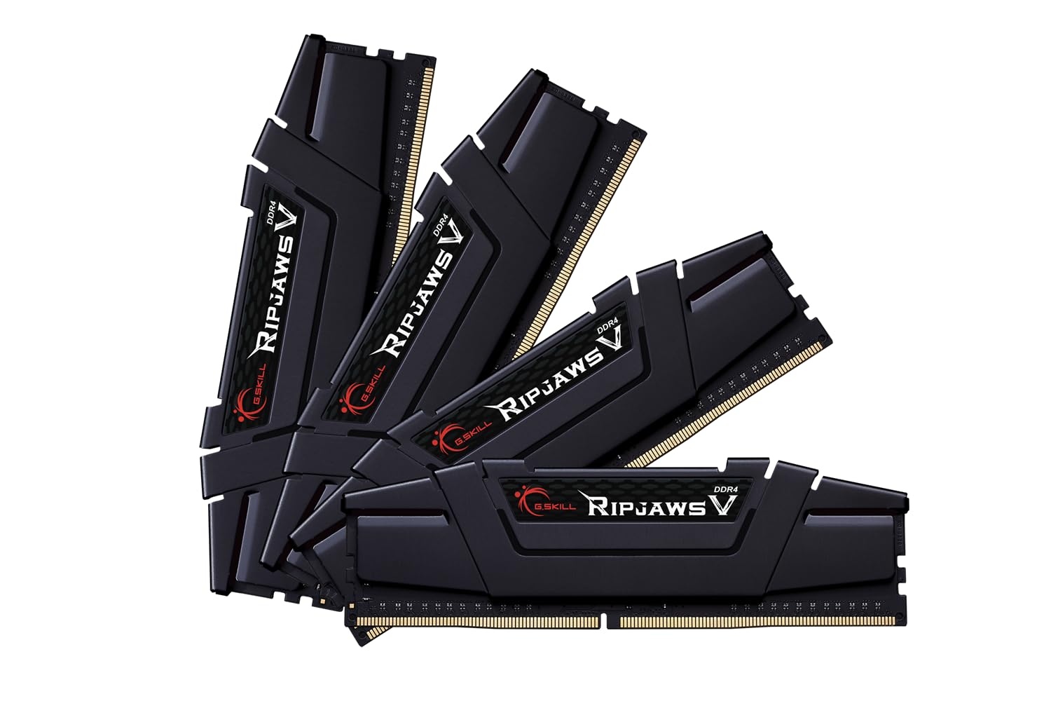 G.SKILL Ripjaws V Series (XMP) DDR4 RAM 128GB (4x32GB) 2666MT/s CL18-18-18-43 1.20V Intel AMD Desktop Computer Memory UDIMM - Black (F4-2666C18Q-128GVK)