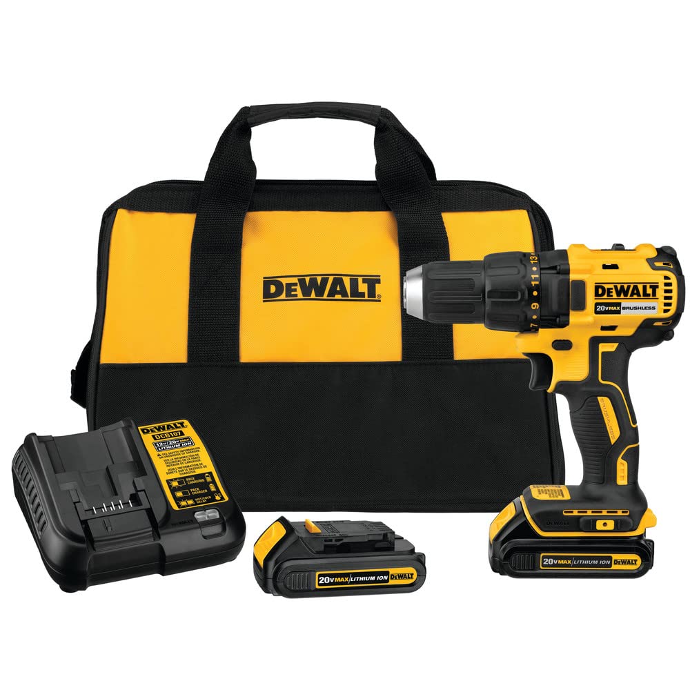 DEWALT 20V MAX Cordless Drill/Driver Kit with Battery and Charger Included (DCD777C2)