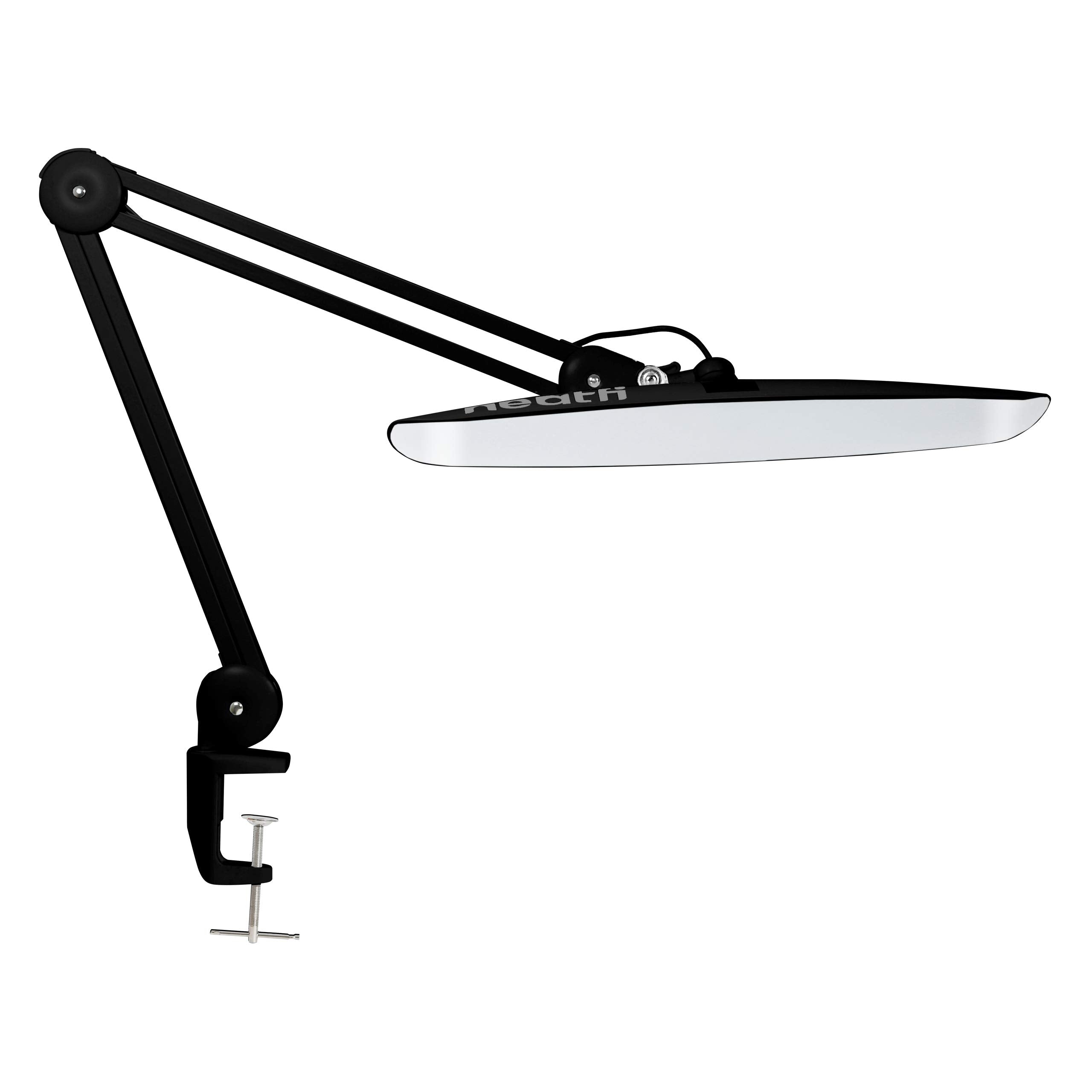 Neatfi XL 2,200 Lumens LED Task Lamp, 24W, 117 Pcs SMD LED, Dimmable, 4 Level Brightness, 3 Light Modes, Desk Light for Home, Office, Workbench (CCT, Black)