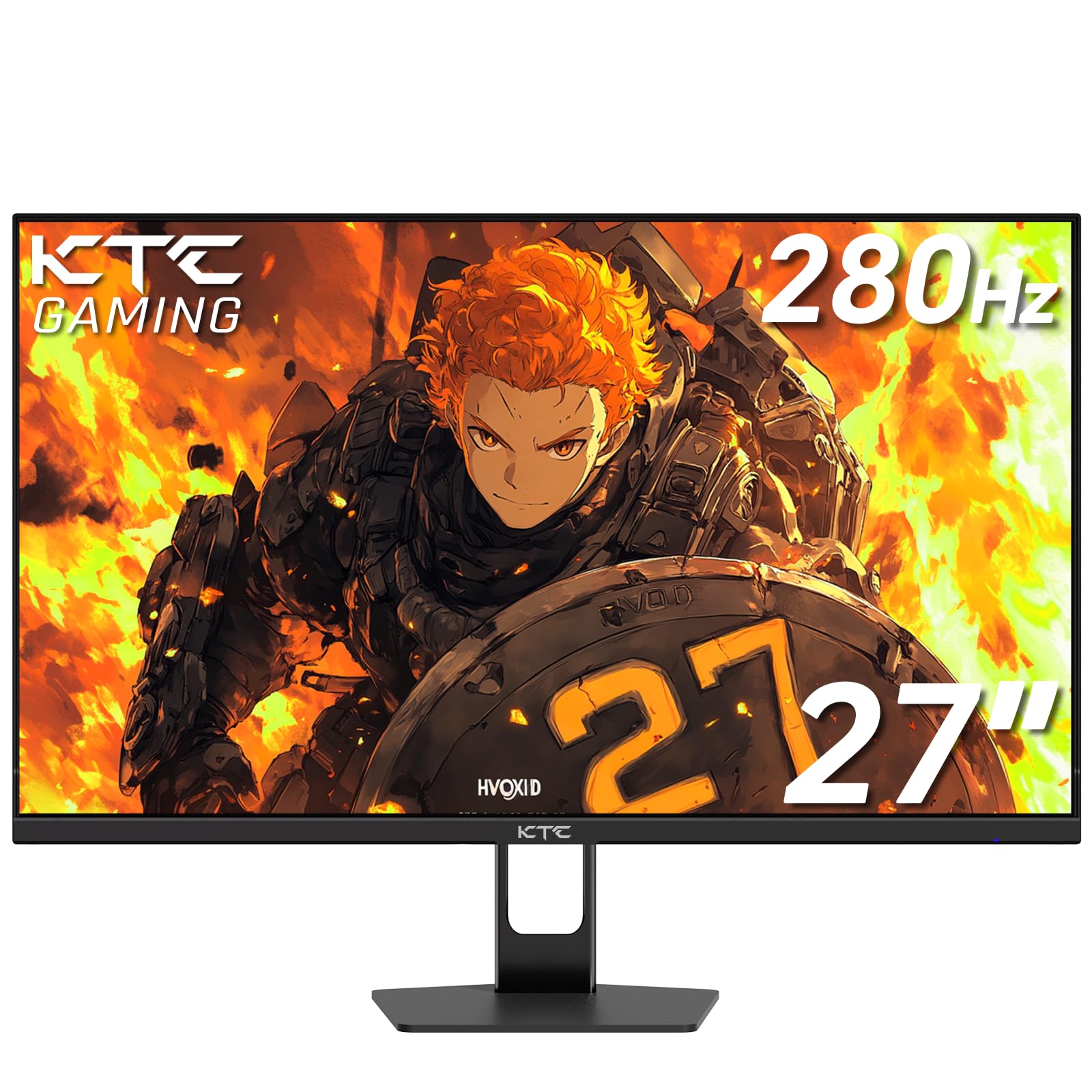 KTC 27'' 280Hz 240Hz Gaming Monitor 1ms GTG 350nits Fast VA 1080P Tilt 126% sRGB Adaptive Sync 4000:1 Contrast Ratio HDR DisplayPort 1.4/HDMI 2.0 VESA