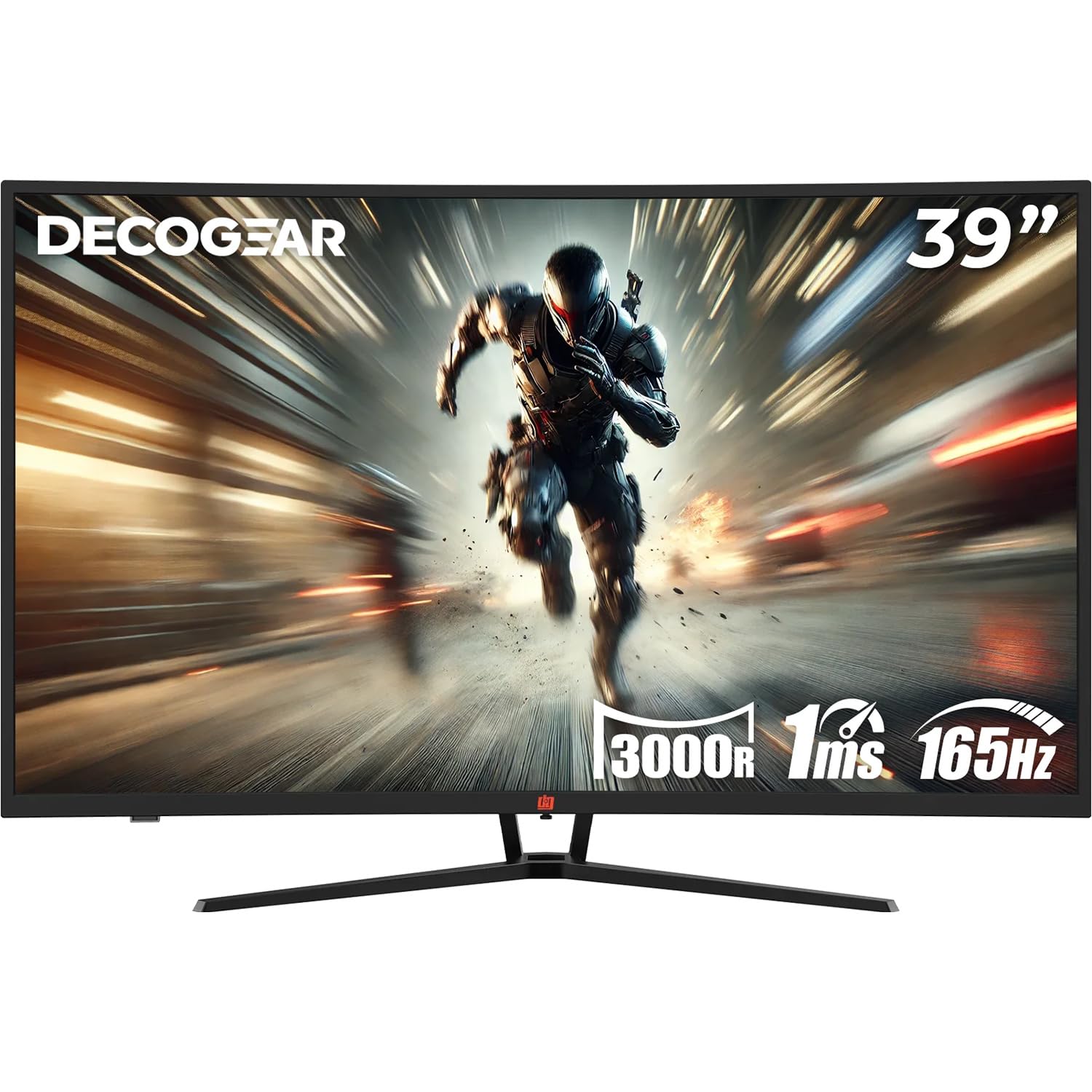 Deco Gear 39" Curved Widescreen Gaming Monitor, 2560x1440, 1ms MPRT, 165 Hz, 16:9, HDR400, 4000:1
