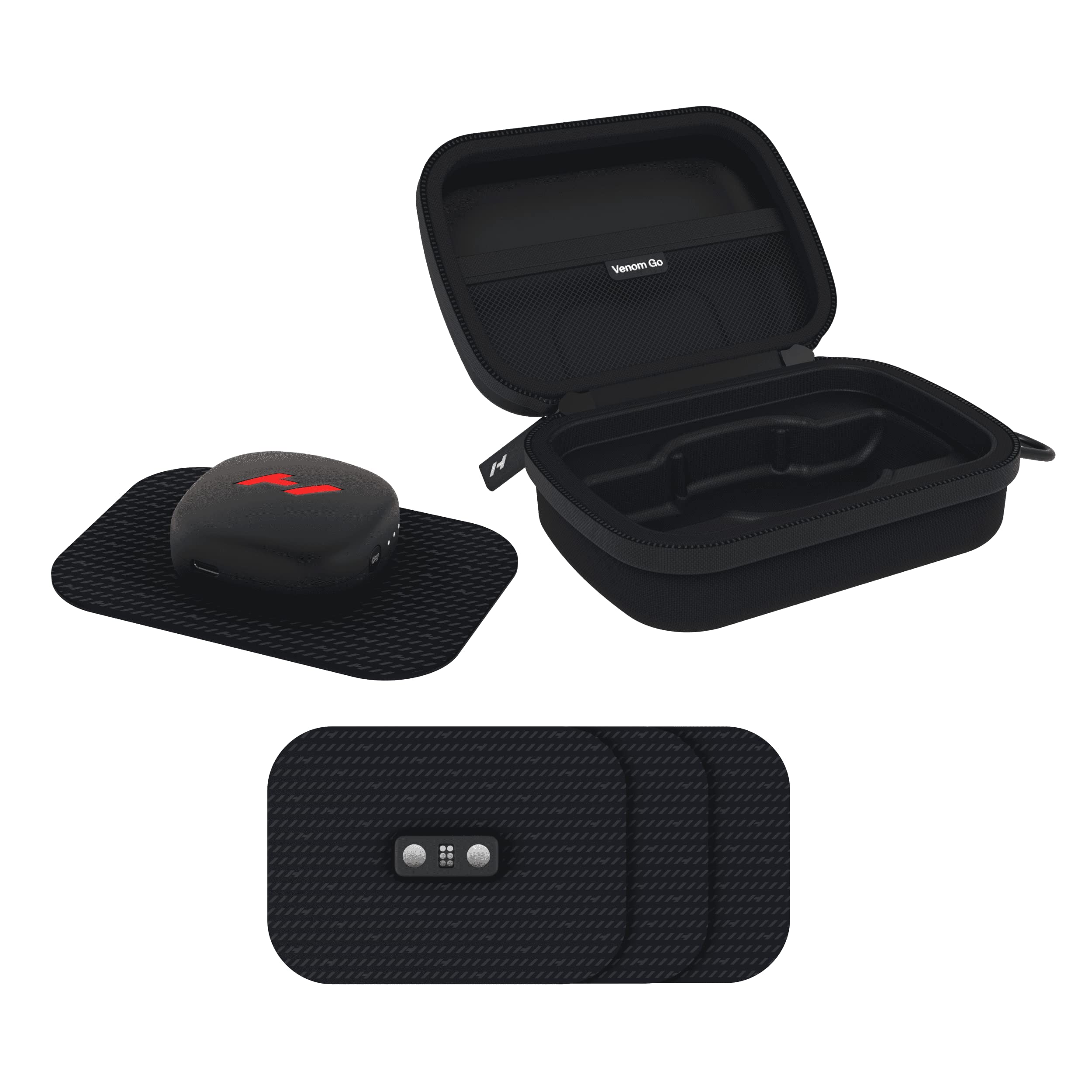Hyperice Venom Go - Advanced Heat + Vibration Wearable (Venom Go Pack (Venom Go + Case + Refill Pads))