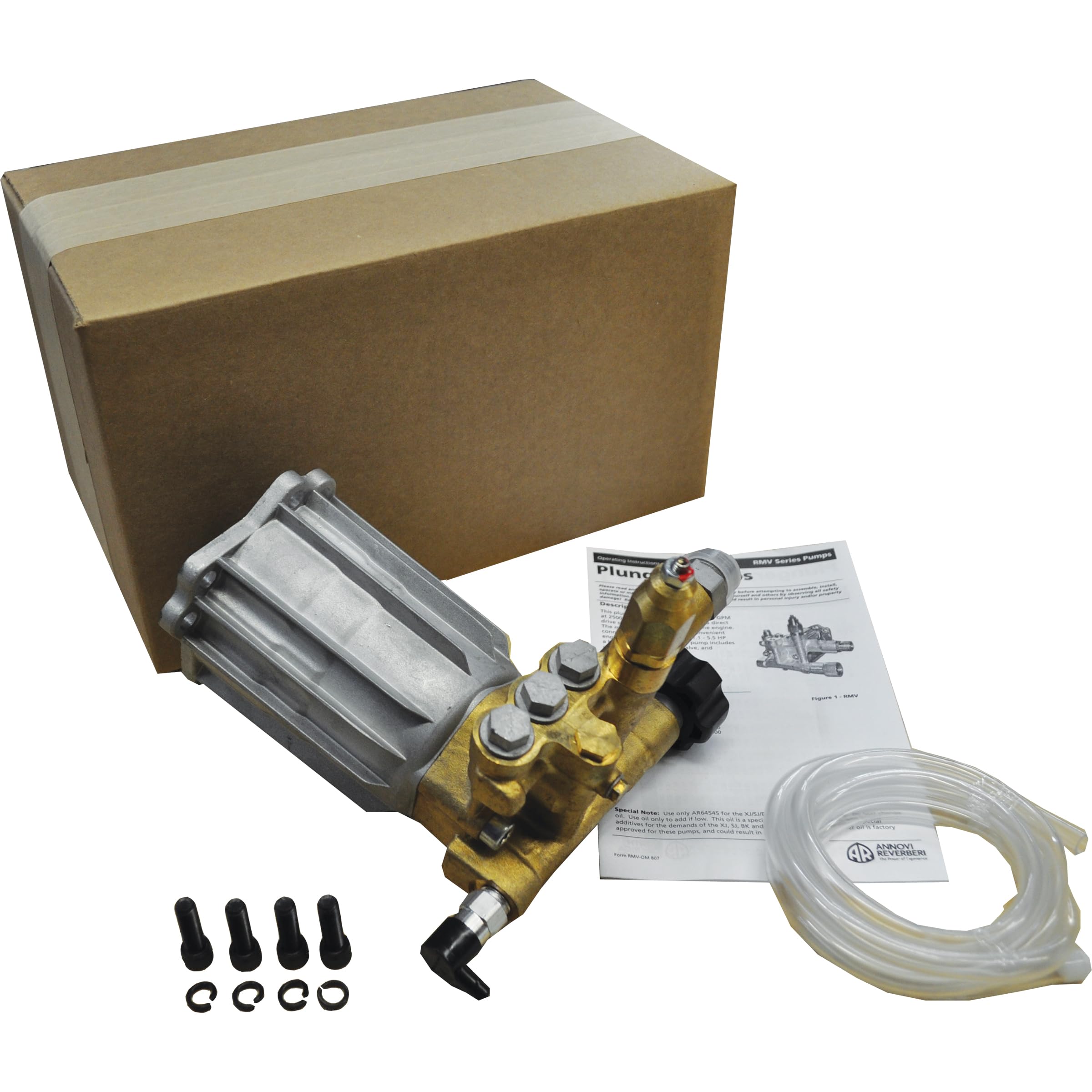 AR ANNOVI REVERBERI RMV25G30D-PKG Pressure Washer Pump Kit, 2.5 GPM, 3000 PSI, Thermal Relief Valve