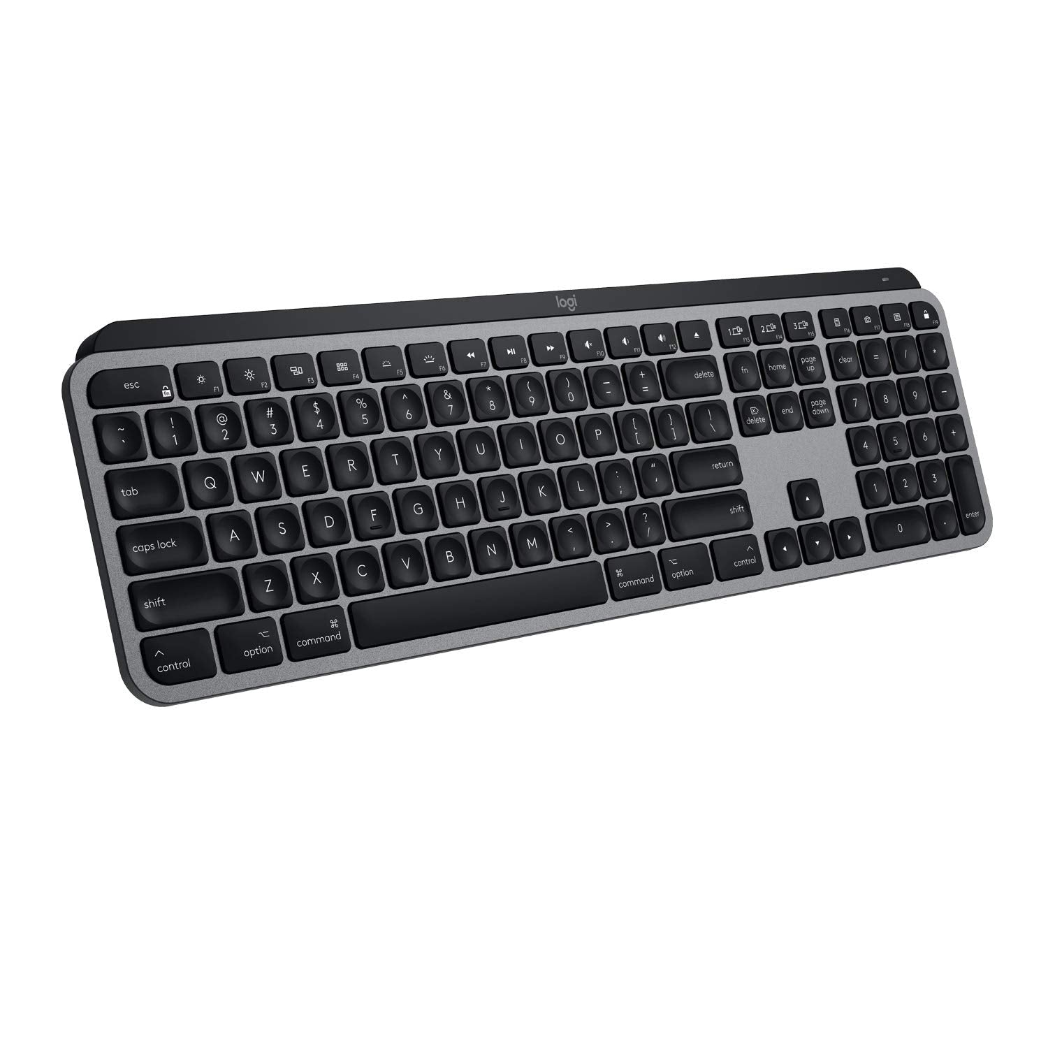 Logitech MX Keys Advanced Wireless Illuminated Keyboard for Mac, Backlit LED Keys, Bluetooth,USB-C, MacBook Pro/Air,iMac, iPad Compatible, Metal Build