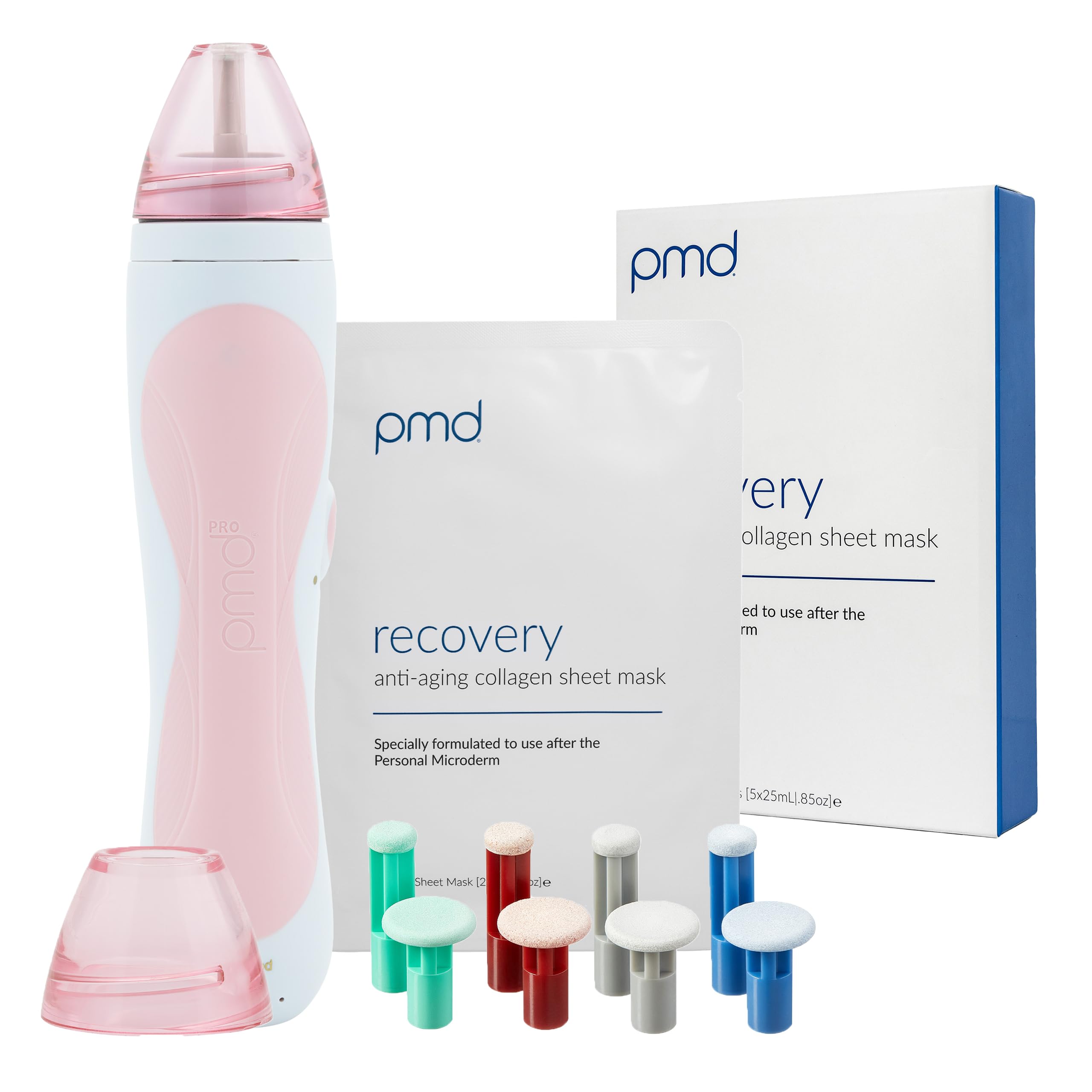 PMD Personal Microderm Pro - At-Home Microdermabrasion Machine with Kit for Face & Body - Exfoliating Crystals and Vacuum Suction for Fresh and Radiant Skin - High & Low Speed Options