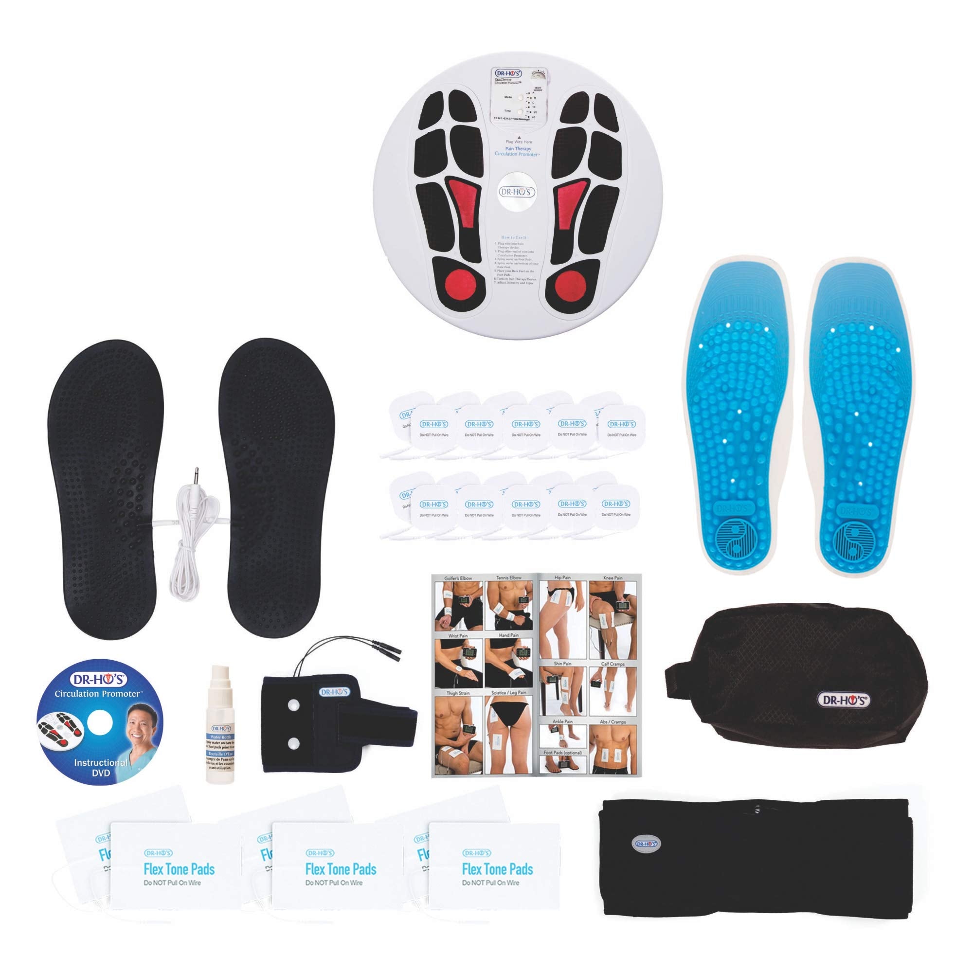 Dr Ho's Circulation Promoter Ultimate Package - TENS Machine, EMS, Proprietary AMP, TENS Unit Muscle Stimulator for Leg Pain & Foot Pain