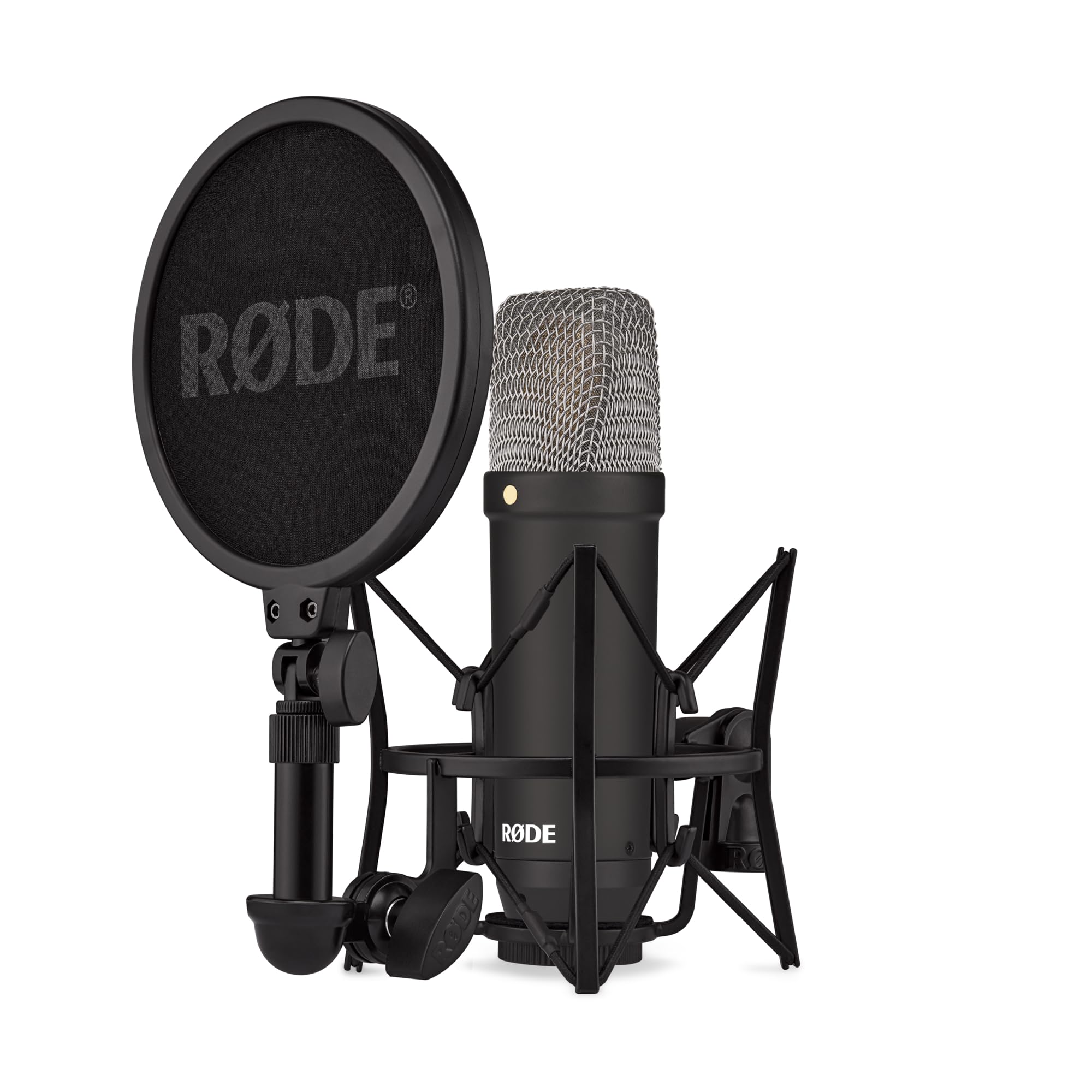 RØDE NT1 Signature Series Condenser Microphone with SM6 Shockmount and Pop Filter - Black