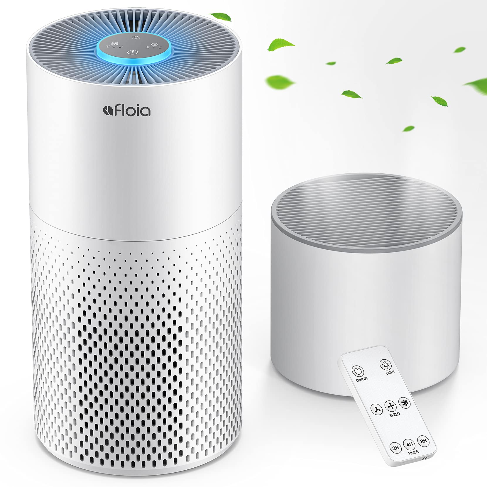 Afloia Air Purifier And Humidifier Combo For Home, 22Db| 7 Colors Night Air Purifiers 2 In 1 With Remote Control, Quiet Air Cleaner Removing 99.99% Smokers Odor And Pollen For Bedroom