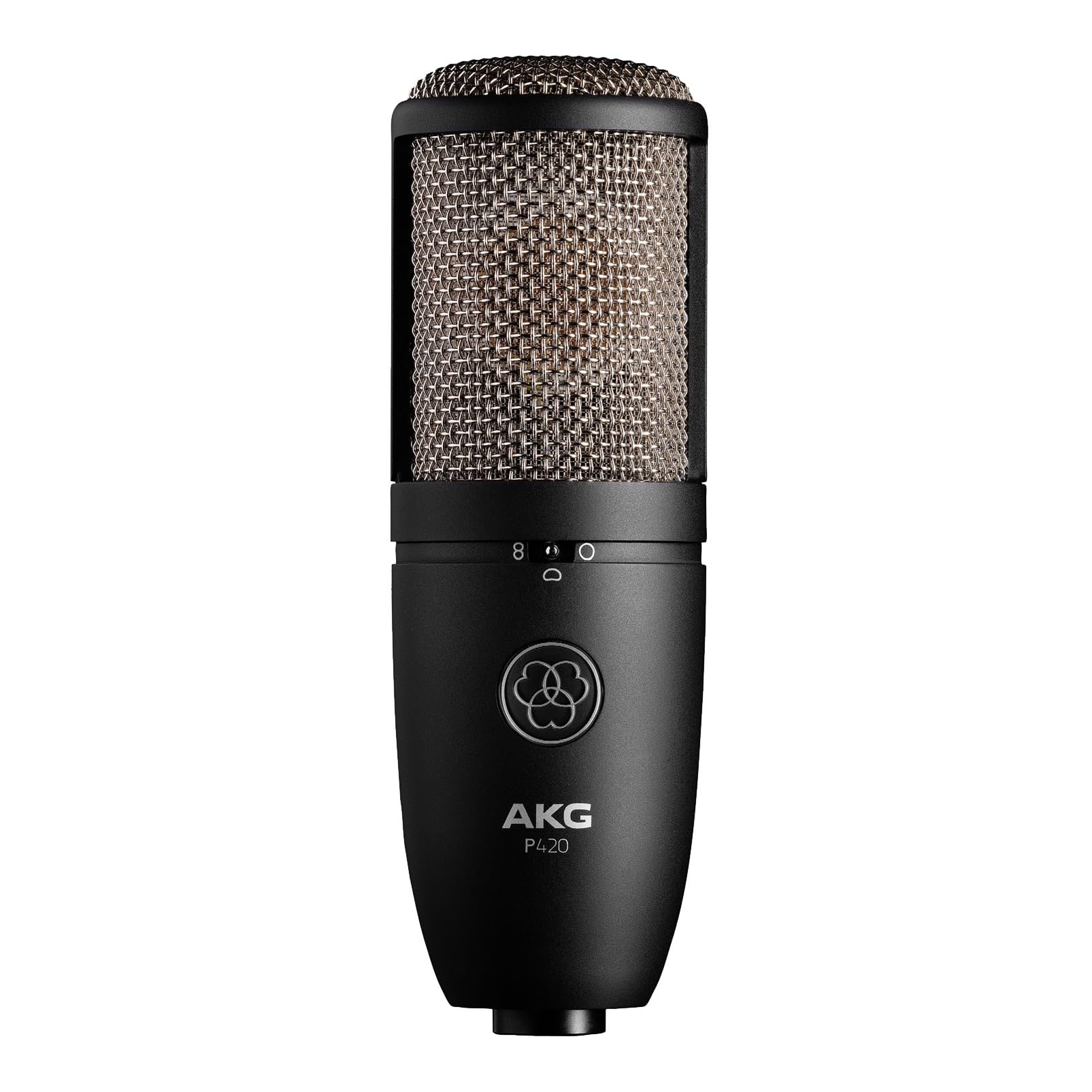 AKG Pro Audio Condenser Microphone, XLR, Sliver Blue, 165mm Long, 54mm Diameter (3101H00430)