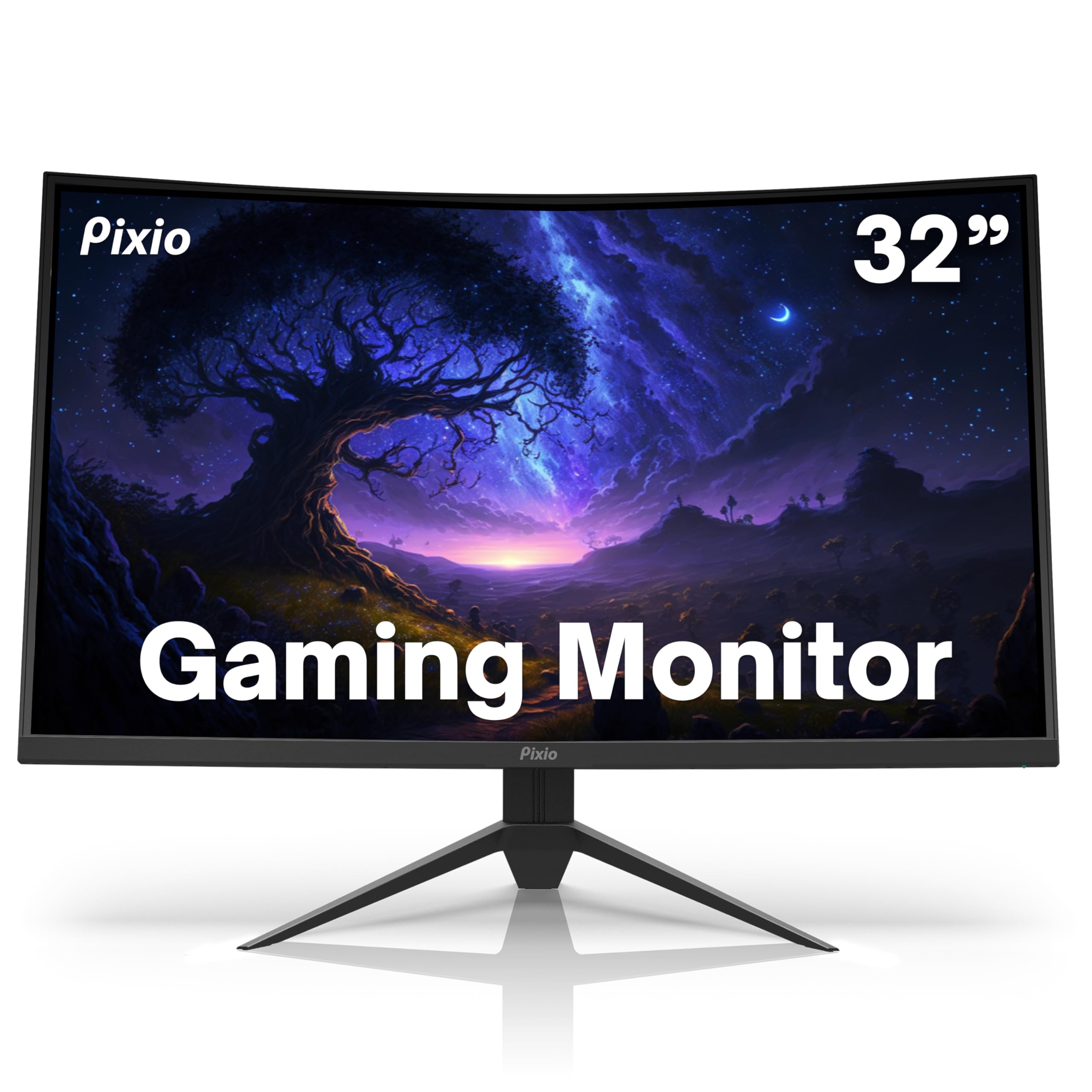 Pixio PXC325 32 inch 165Hz Refresh Rate FHD 1080p Resolution 1500R Curve VA Panel 1ms Response Time Adaptive Sync HDR Curved Gaming Monitor