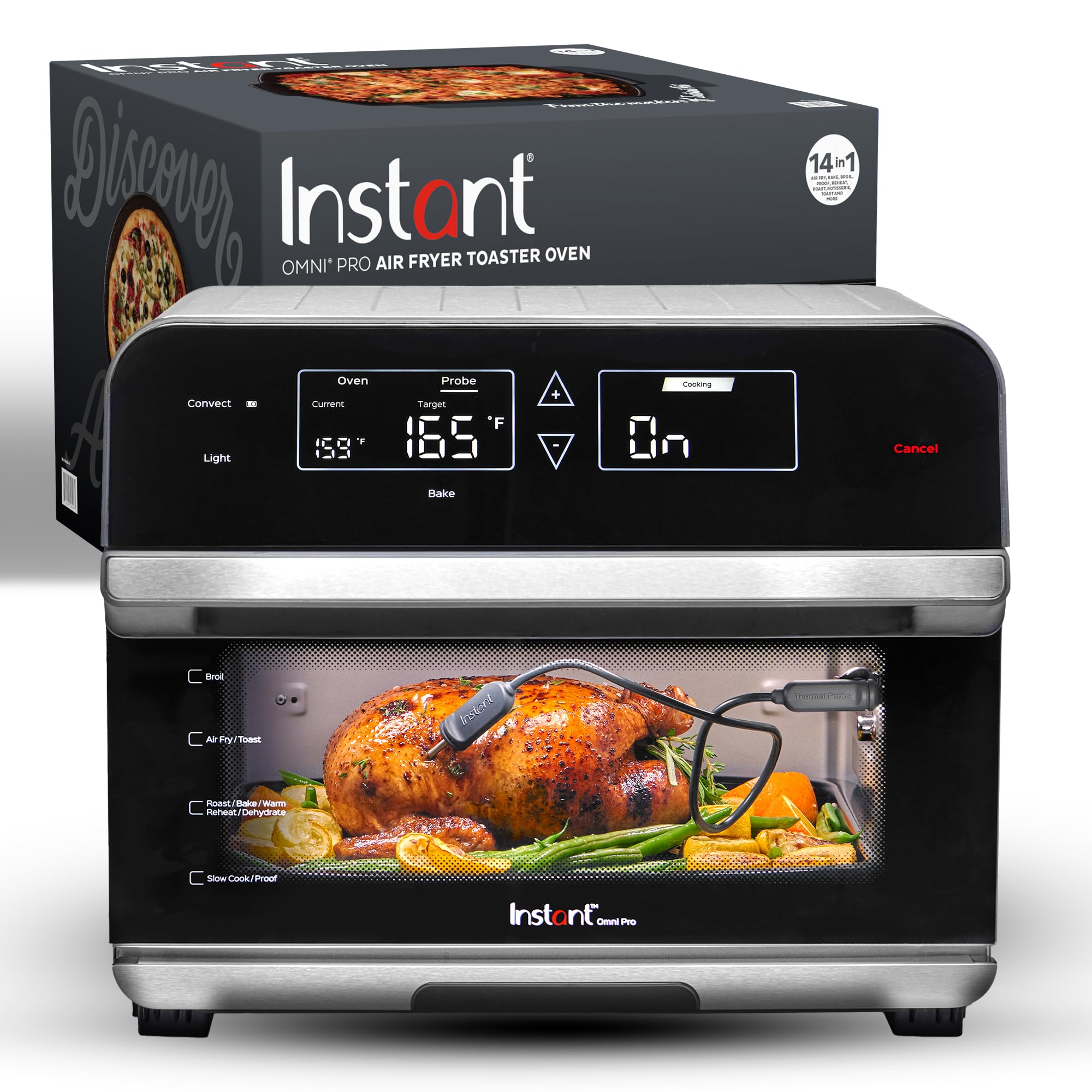 Instant Pot 140-4004-01 Omni Pro Air Fryer Toaster Oven, 19QT, Black