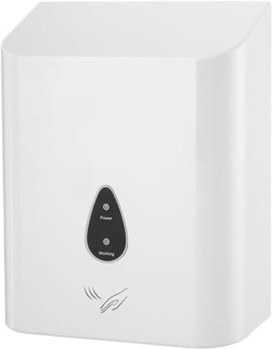 icVantA 900W Full Automatic Hand-Drying Device High Speed Electric Hand Dryer Infrared Sensor Bathroom Hot Air Wind Blower,White