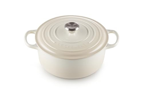 Le Creuset Enameled Cast Iron Signature Round Dutch Oven, 5.5 qt., Meringue