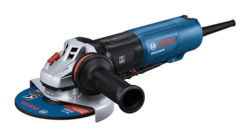 BOSCH GWS14-60PD 6 In. Angle Grinder | 13-Amp Motor, 9,700 RPM, No Lock-On Paddle Switch, Anti-Vibration Handle, KickBack Control, Soft Start, Overload Protection